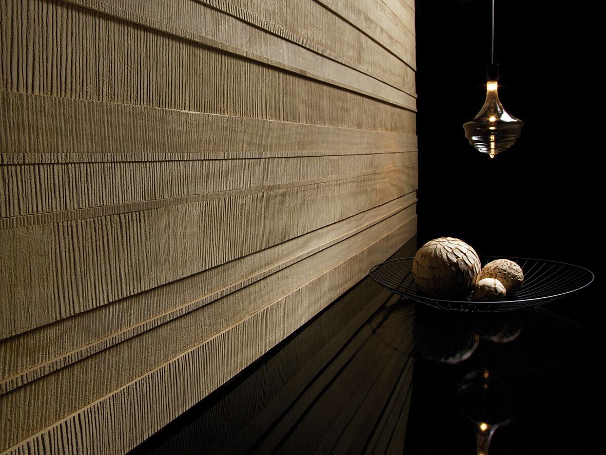 ACCOYA® SKIN by Sapiens - Rivestimento tridimensionale in Accoya® per interni