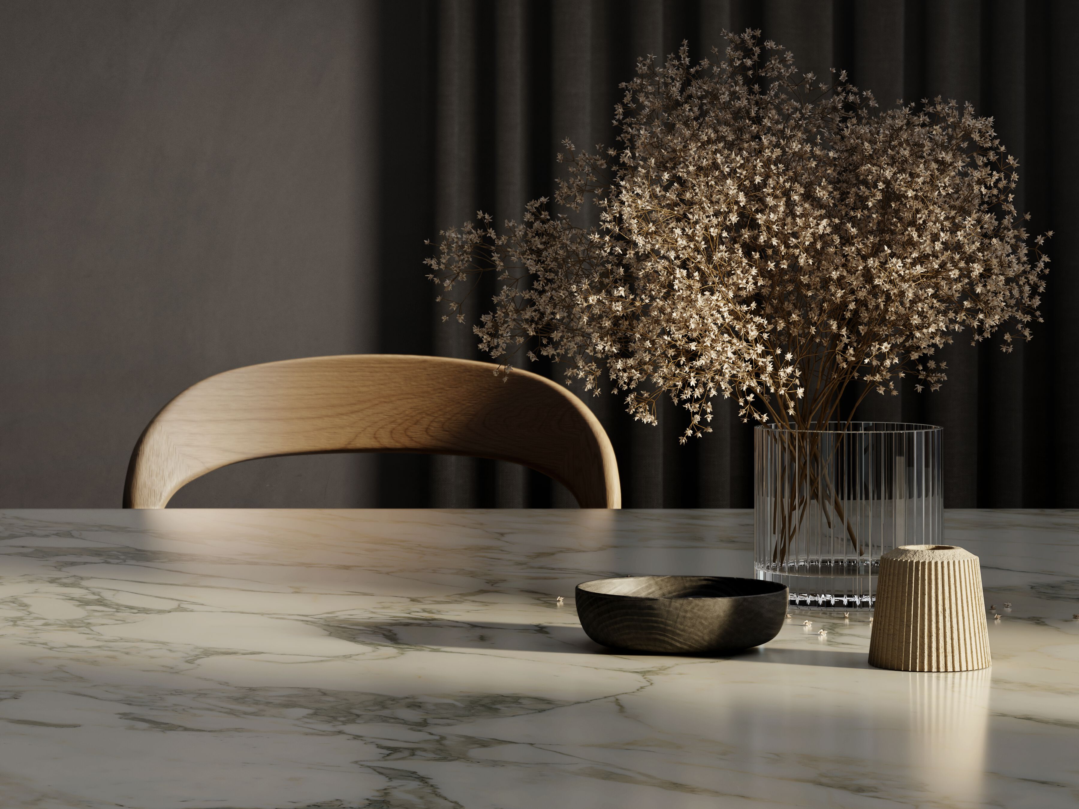 ARABESCATO by Sapienstone - Top cucina in gres porcellanato effetto marmo