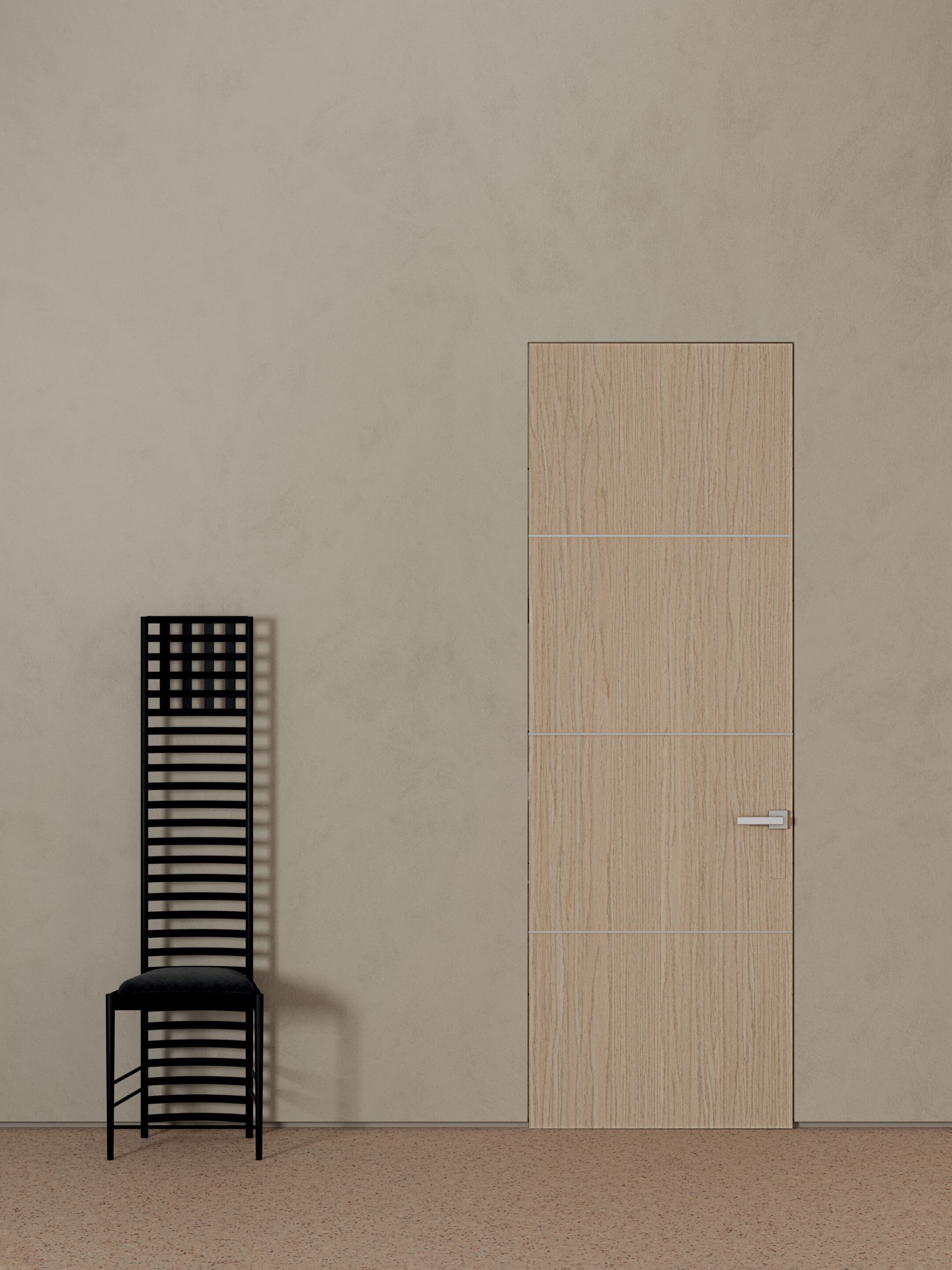 NUMEN by Scrigno - Porta a filo muro a battente - 2