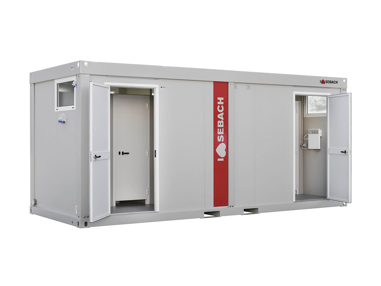 BOX SMART 6 by Sebach - Servizio igienico monoblocco per cantiere