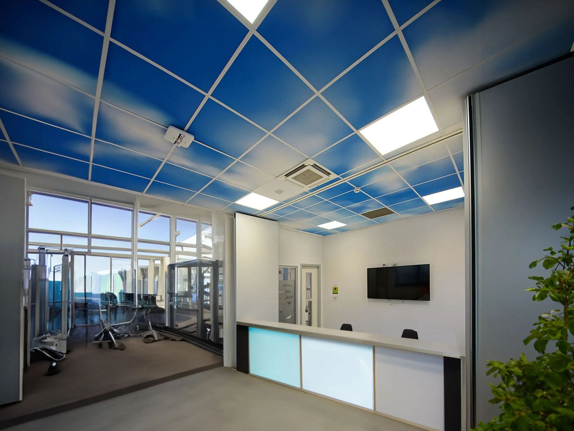 CIELO IN UNA STANZA by Sky-Tile® - Pannelli fonoassorbenti in lana di roccia per controsoffitto