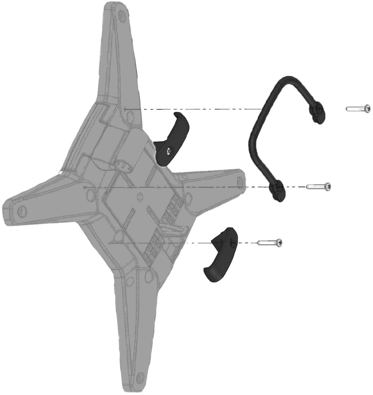 FlipTop X-shape Hook & Handle kit