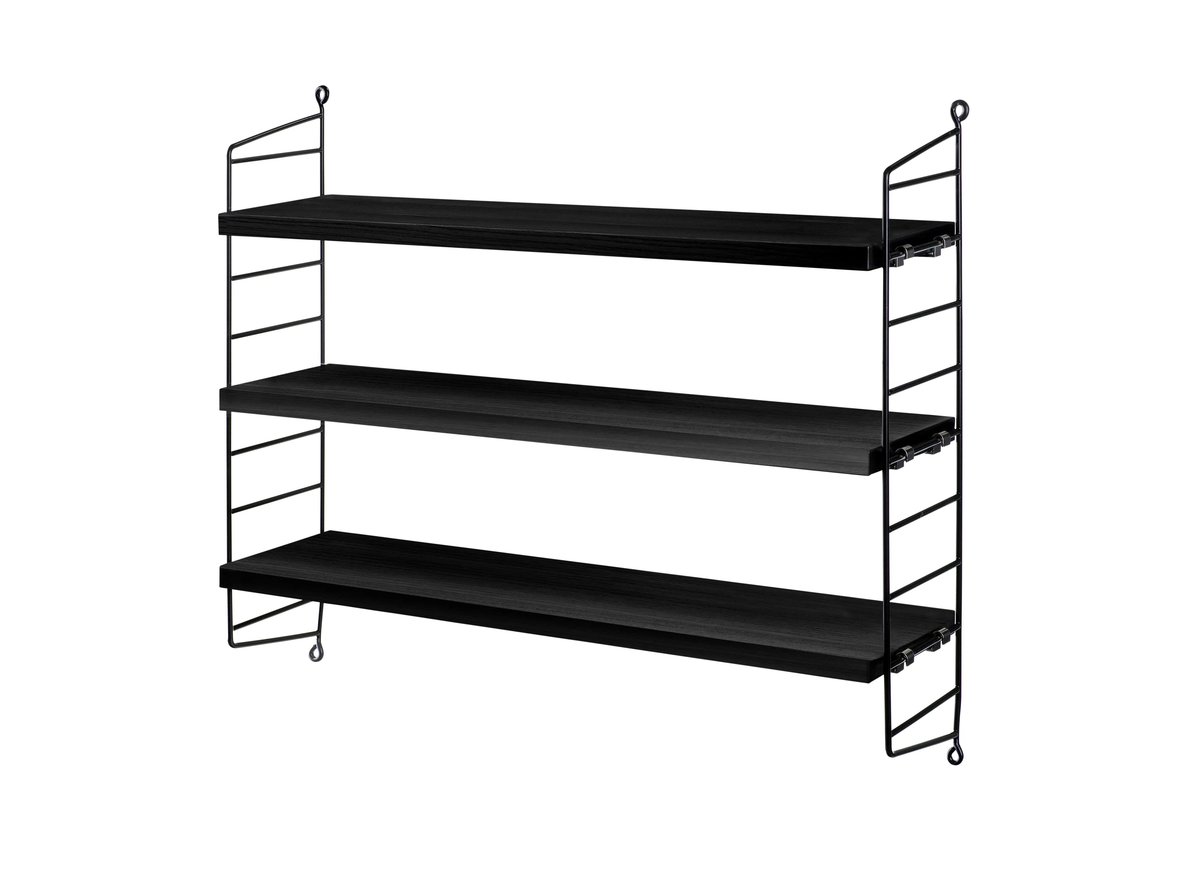 STRING® POCKET by String Furniture - Scaffale modulare sospeso in MDF