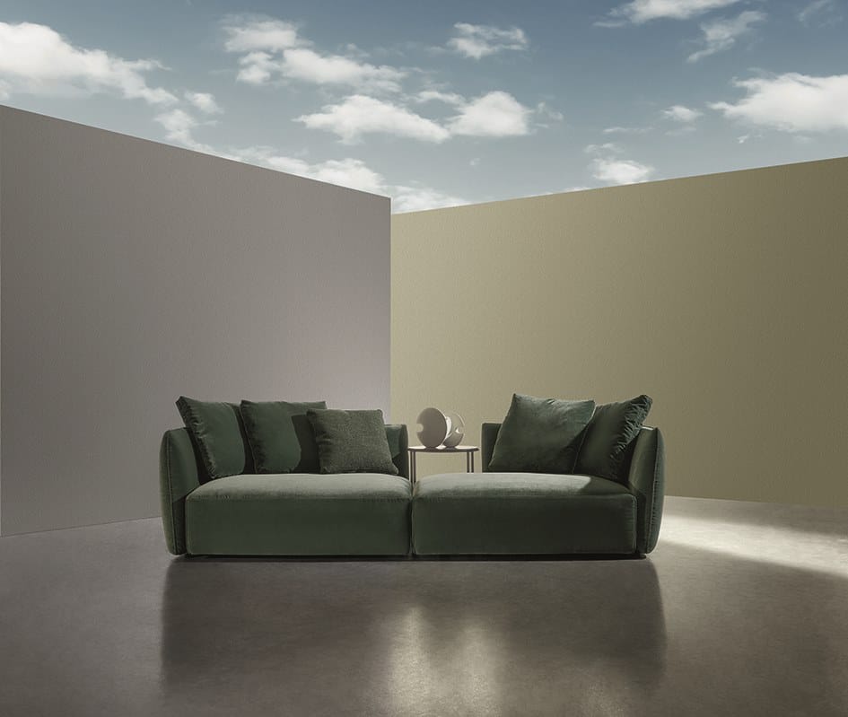 TPAD Sectional fabric sofa By Twils design Matteo Ragni