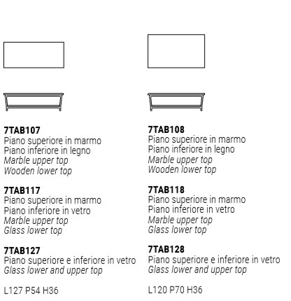 TAB | Rectangular coffee table By Marelli design Paolo Salvadè