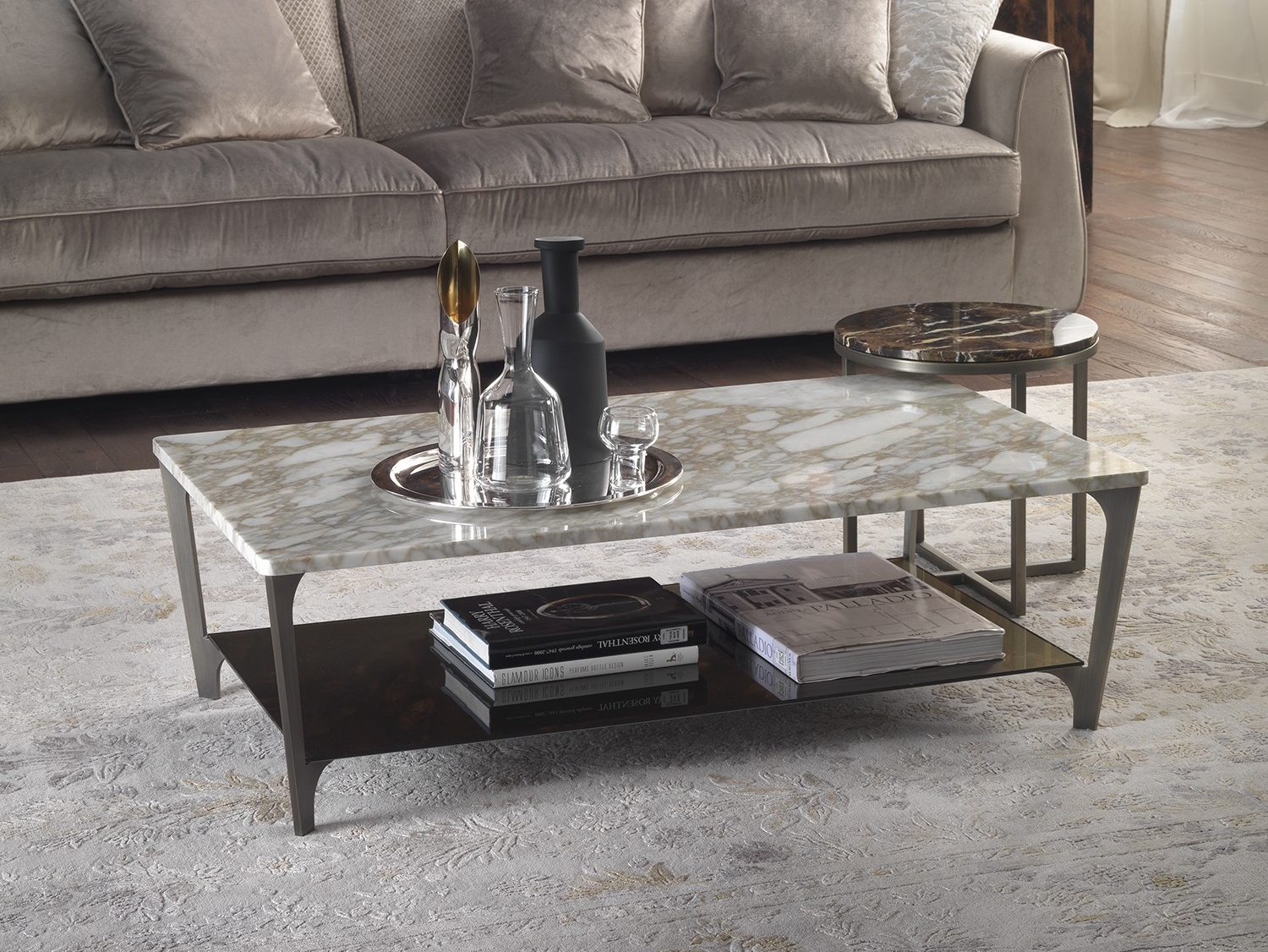 TAB | Rectangular coffee table By Marelli design Paolo Salvadè