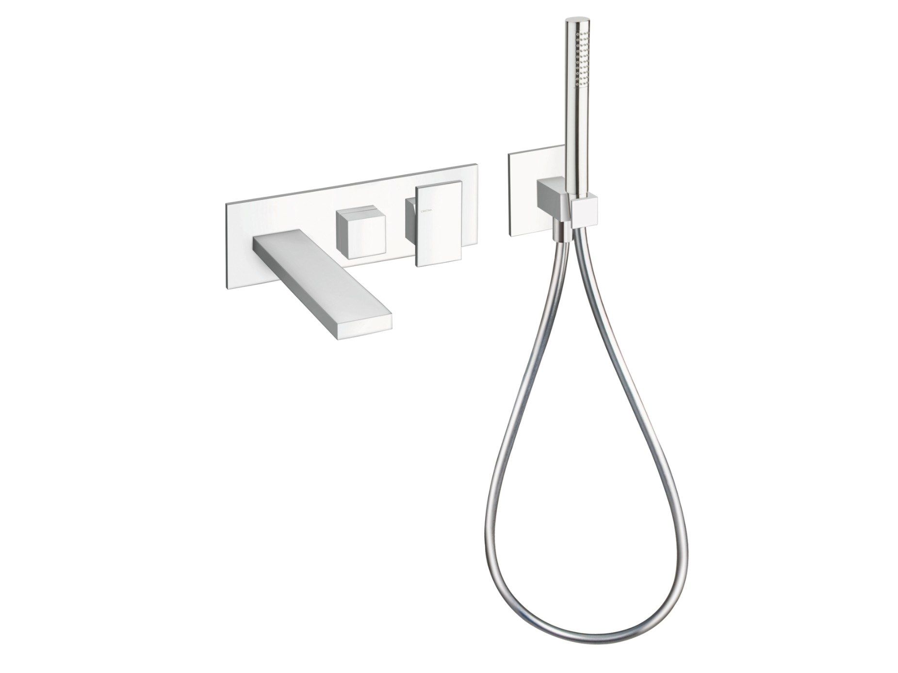 TABULA CRITA102 by CRISTINA Rubinetterie - Set vasca a muro con doccetta