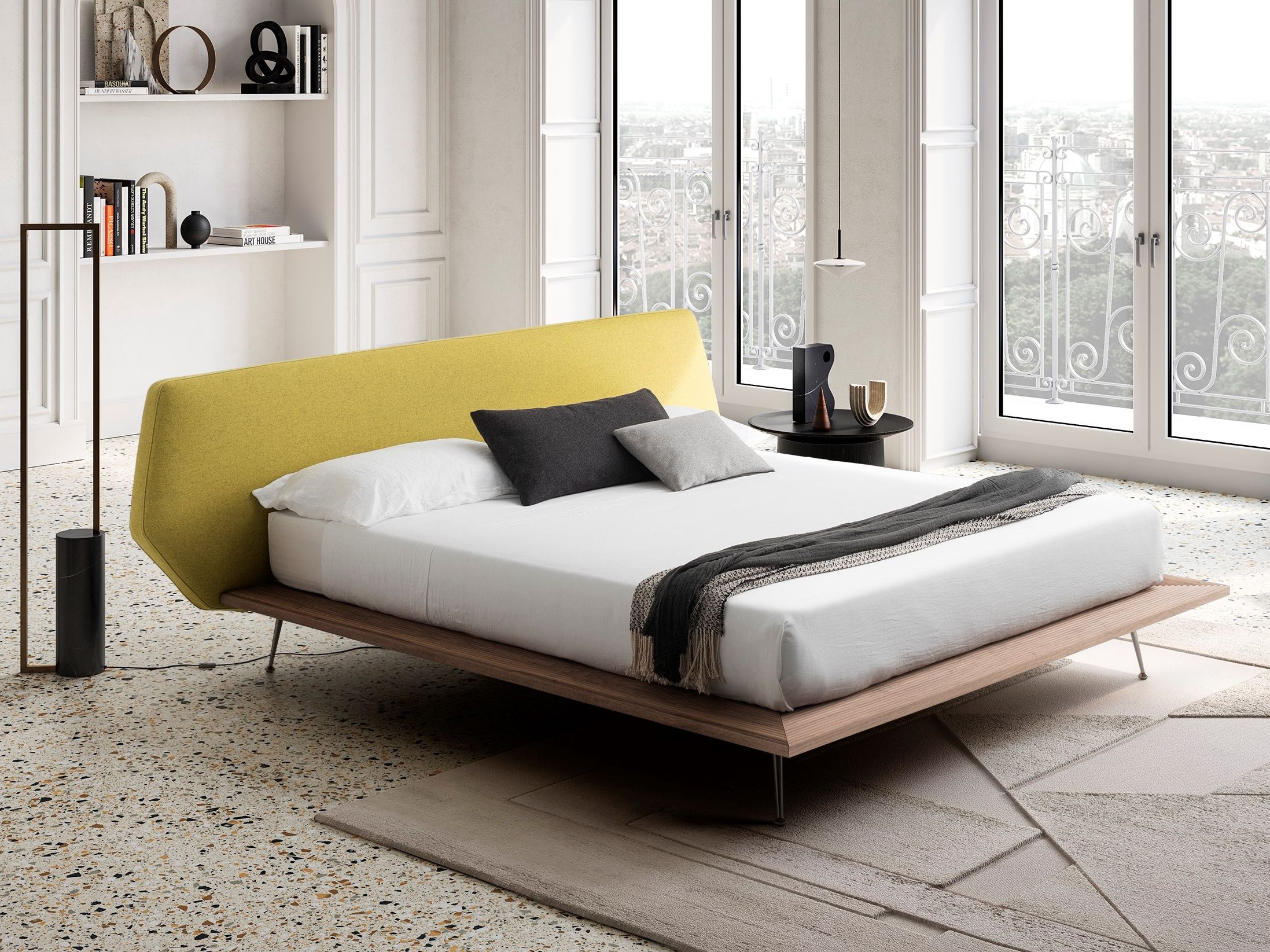 TAIPEI by Felis - Letto matrimoniale con testiera imbottita