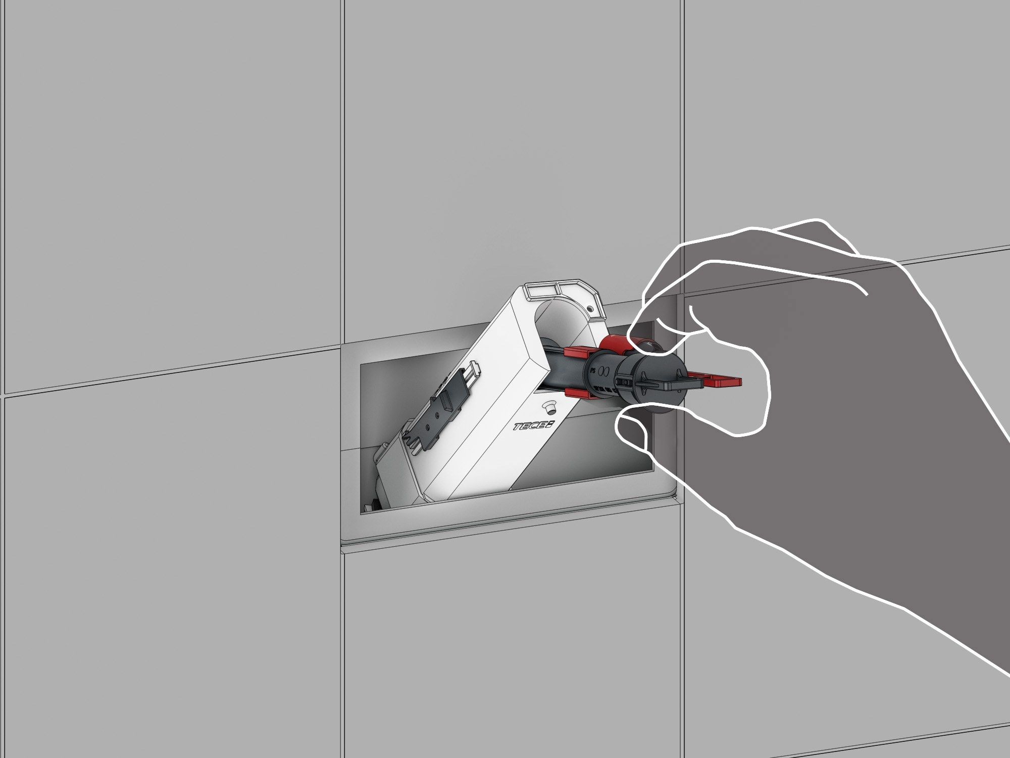 Valvola di scarico rimovibile senza alcuno sforzo