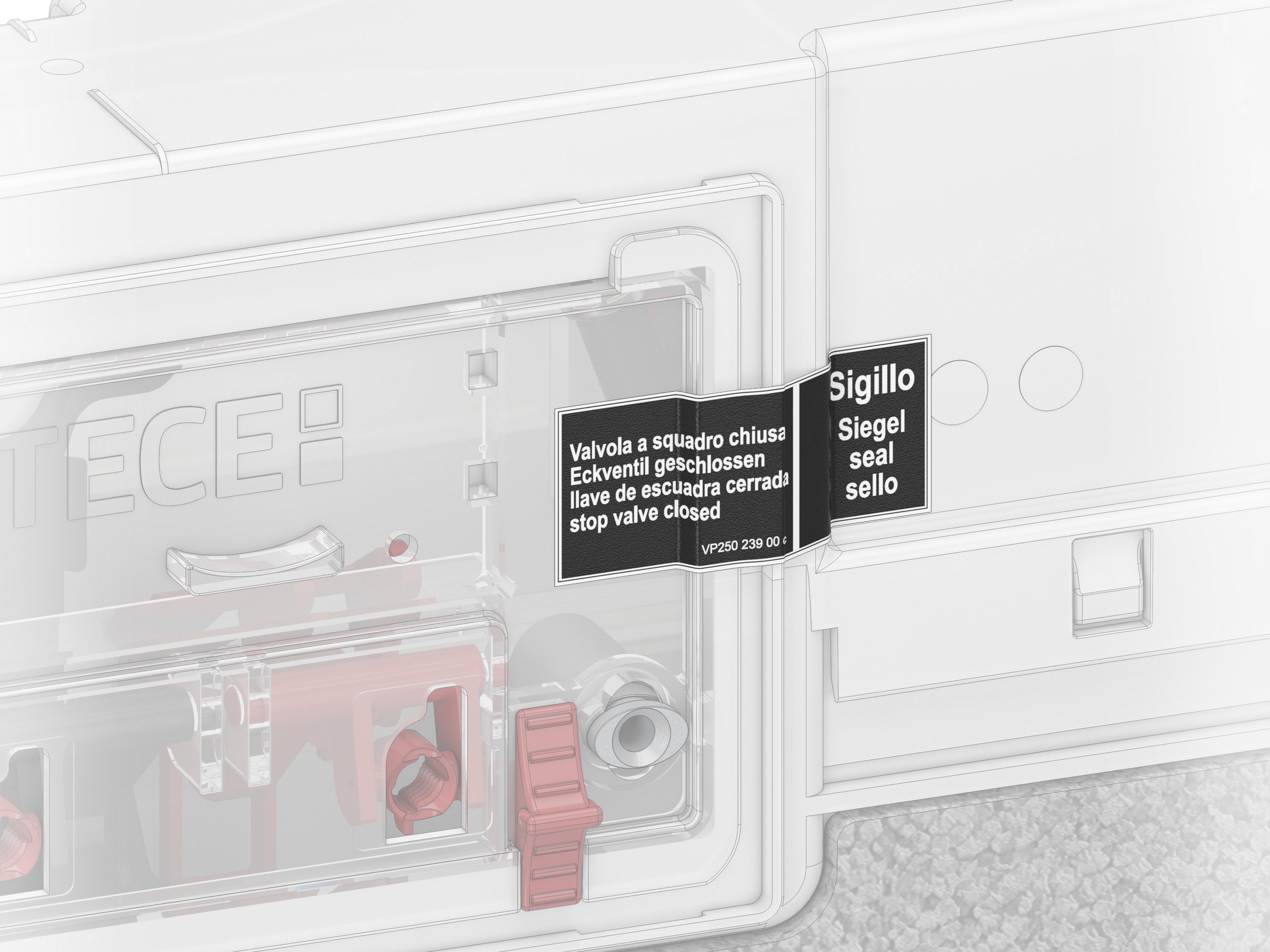 TECE Octa II by TECE - Cassetta di scarico da incasso - 5