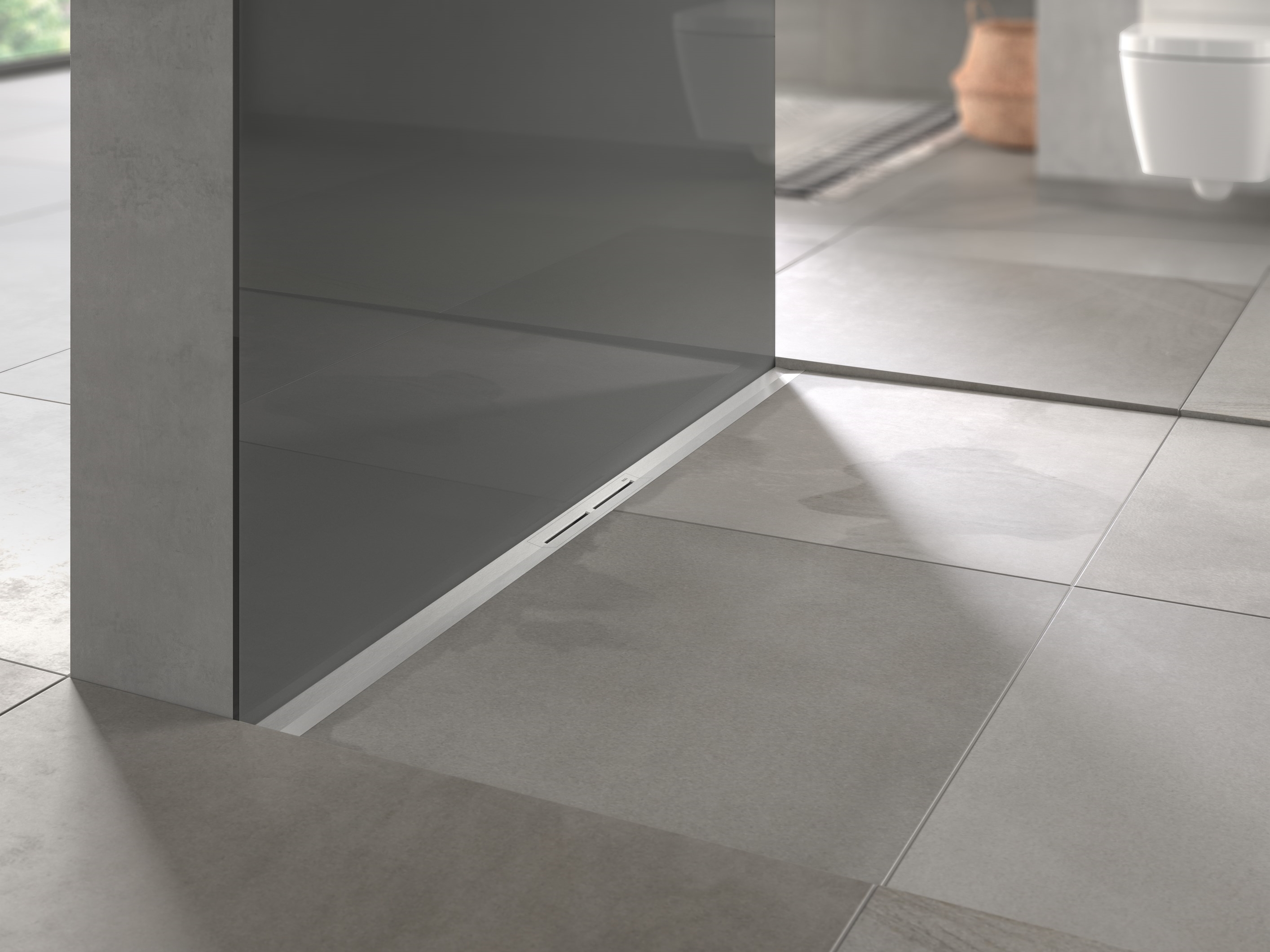 OCEAN ITALY Scarico Doccia a Pavimento 110cm, Canaletta di Scarico Lineare, Canalina per Doccia in Acciaio Inox,Sifone Antiodore, Rettangolo | Leroy Merlin