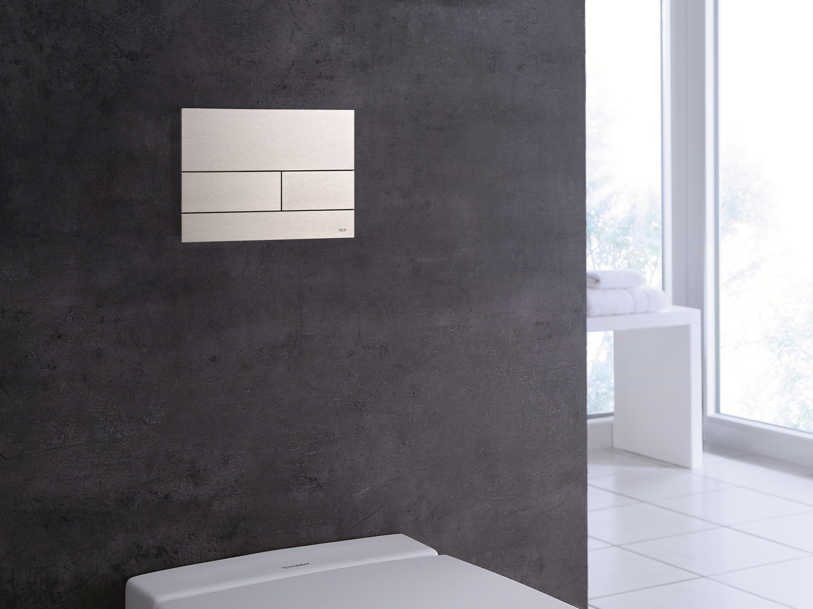 Placca Di Comando Per WC TECEnow | Risciacquo A Due Quantità, Azionamento Dall'alto E Frontale, Colore Nero