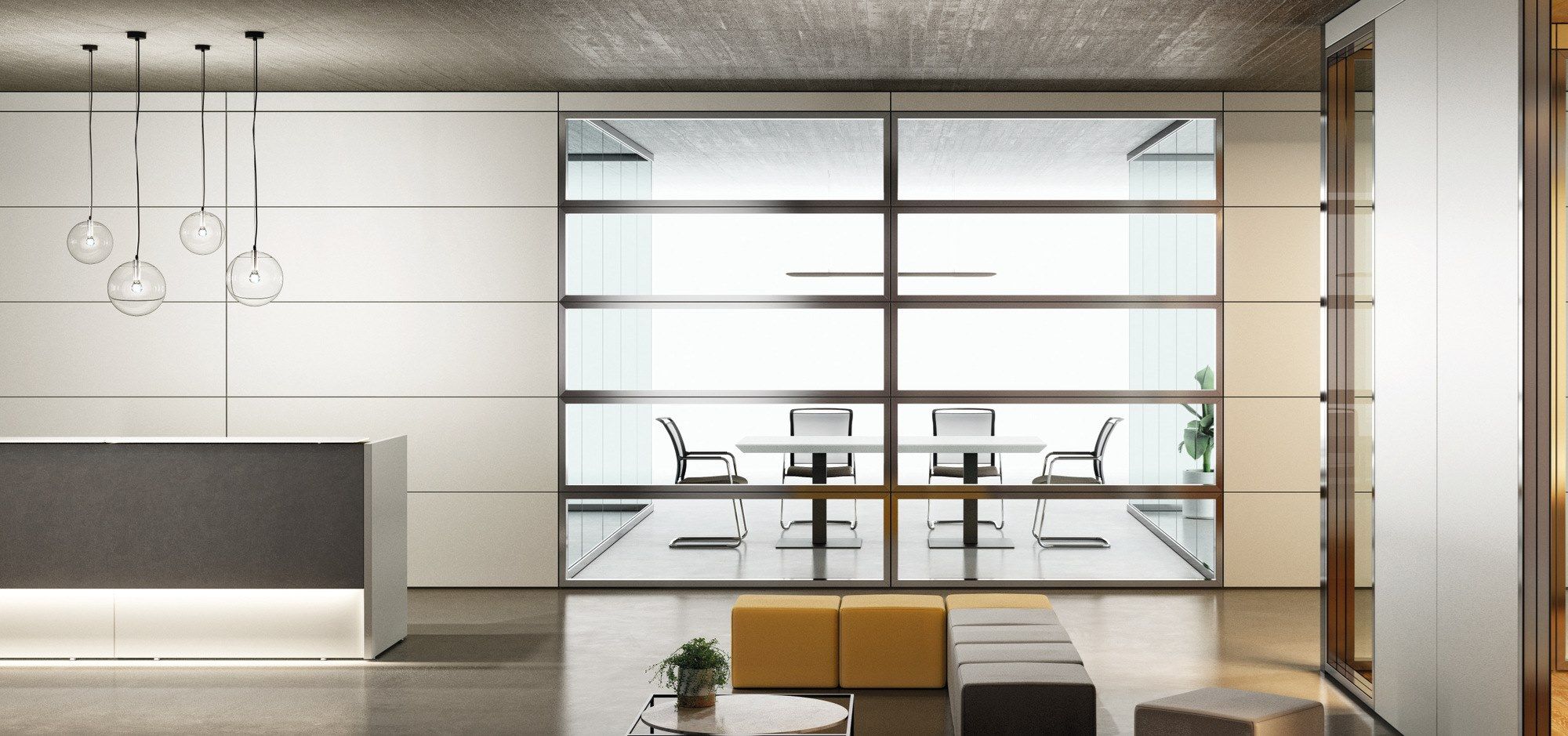 TECNA by Styloffice - Parete divisoria per ufficio in vetro e legno - 5