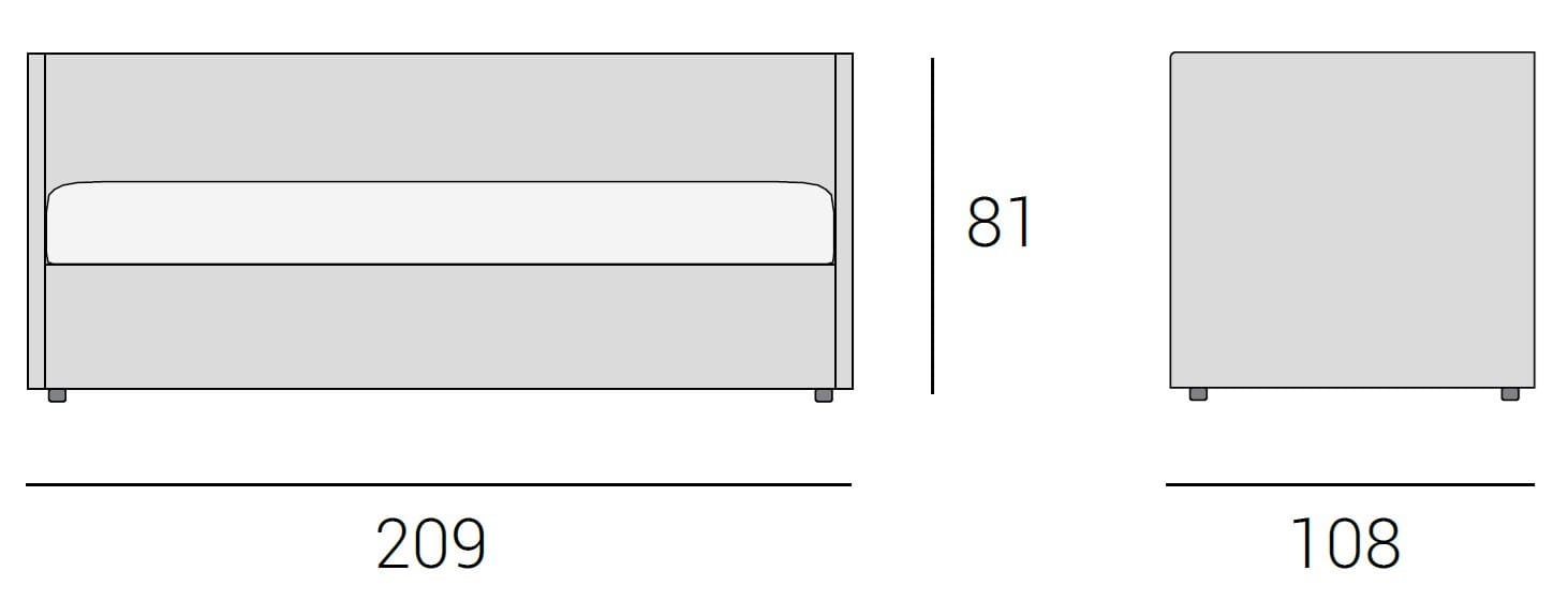 TEDDY Sofa bed By Altrenotti