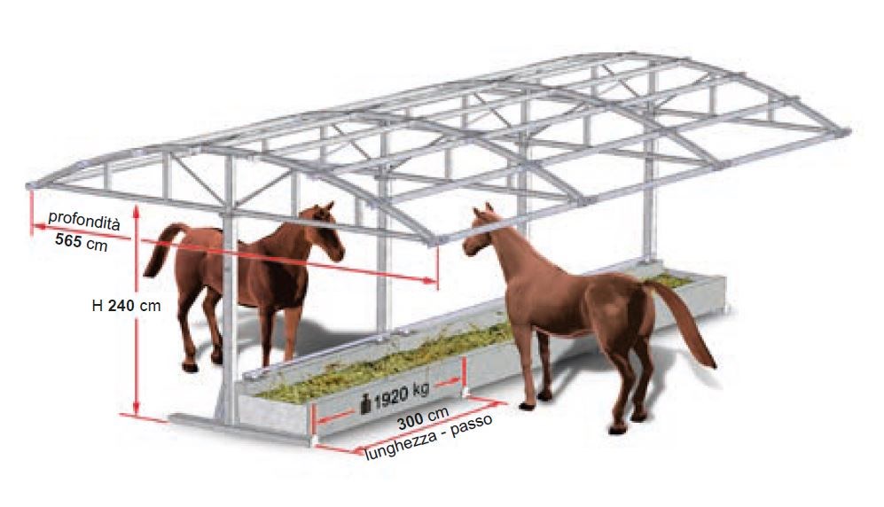 Tenda Per Bestiame VidaXL 3.7x3.7m In PVC Verde - Capanno Riparo Per Animali Da Giardino