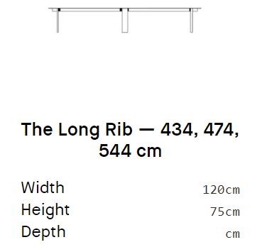 Dimensioni THE LONG RIB