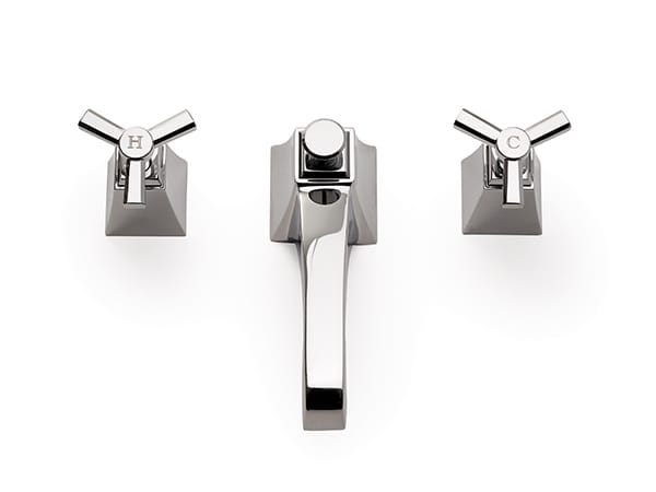 TIME by Devon&Devon - Rubinetto per lavabo a 3 fori da piano in ottone - 4