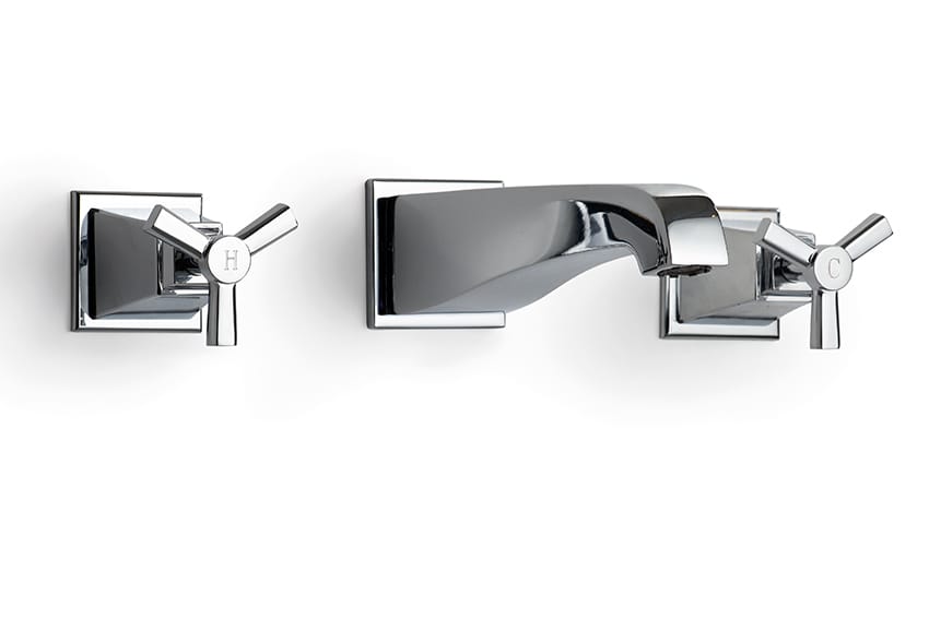 TIME by Devon&Devon - Rubinetto per vasca a 3 fori a muro in ottone - 2