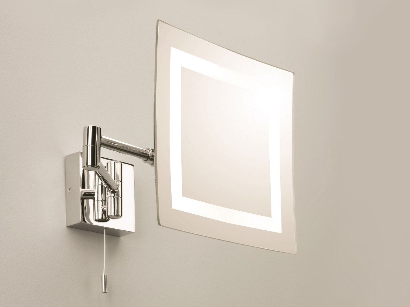 Wallmounted shaving mirror with integrated lighting TORINO By Astro Lighting