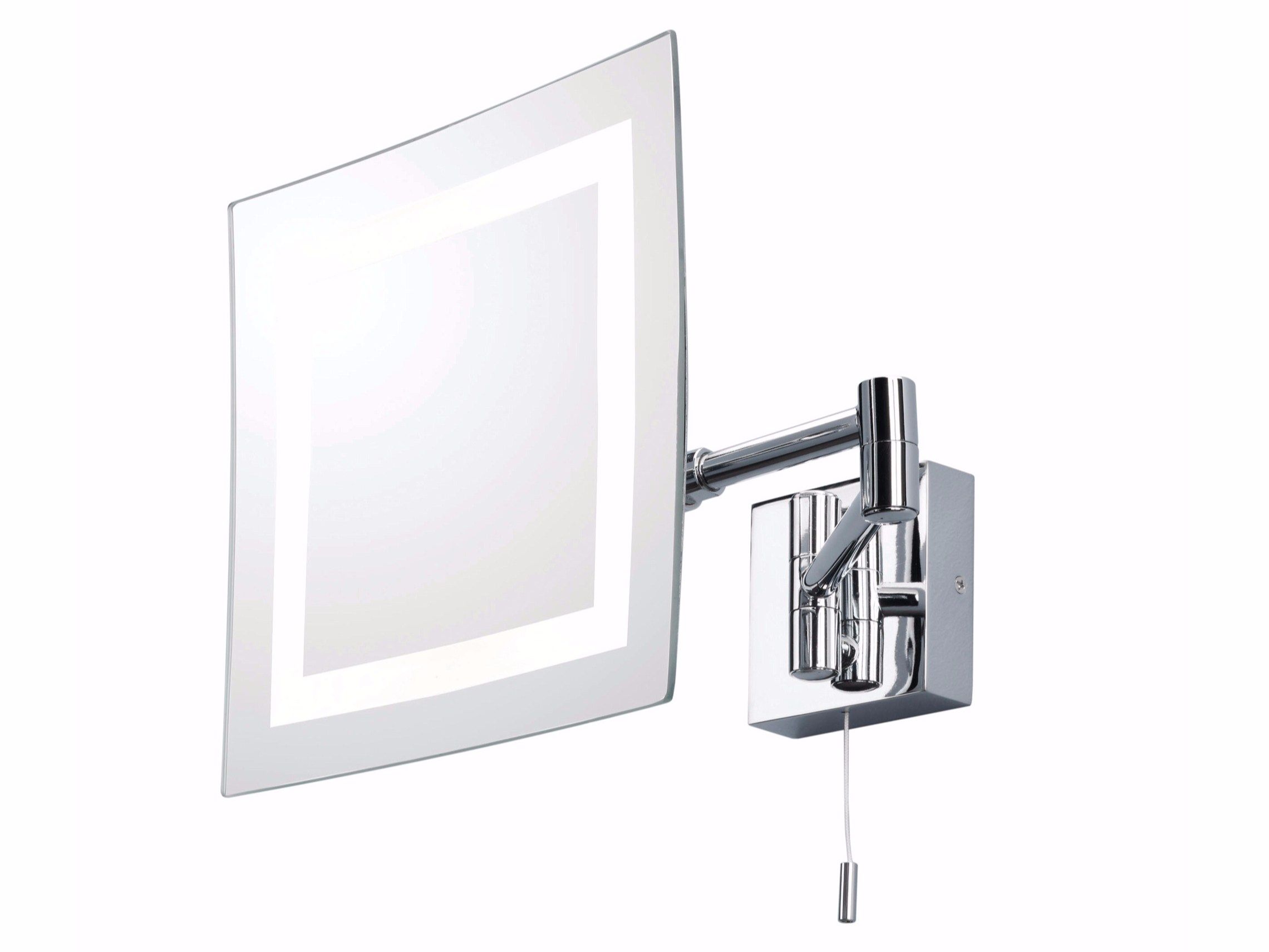 Wallmounted shaving mirror with integrated lighting TORINO By Astro
