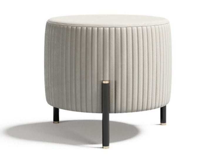 TOULOUSE .60 by Capital Collection - Pouf rotondo in tessuto