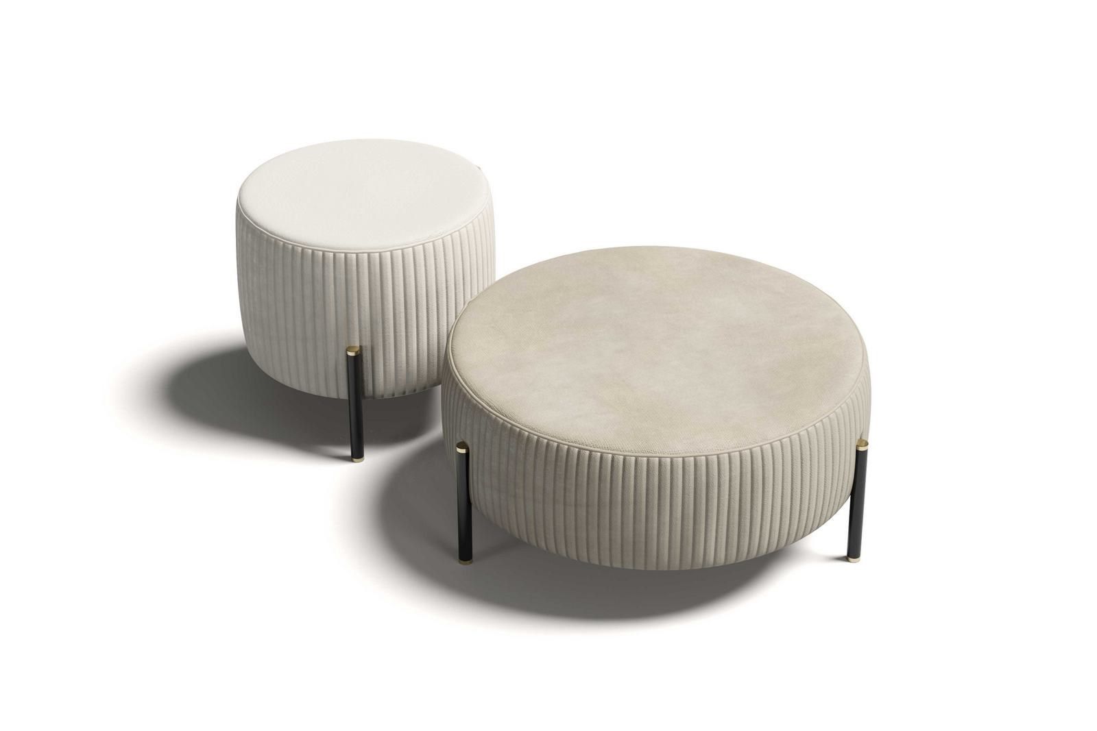 TOULOUSE .60 by Capital Collection - Pouf rotondo in tessuto - 2