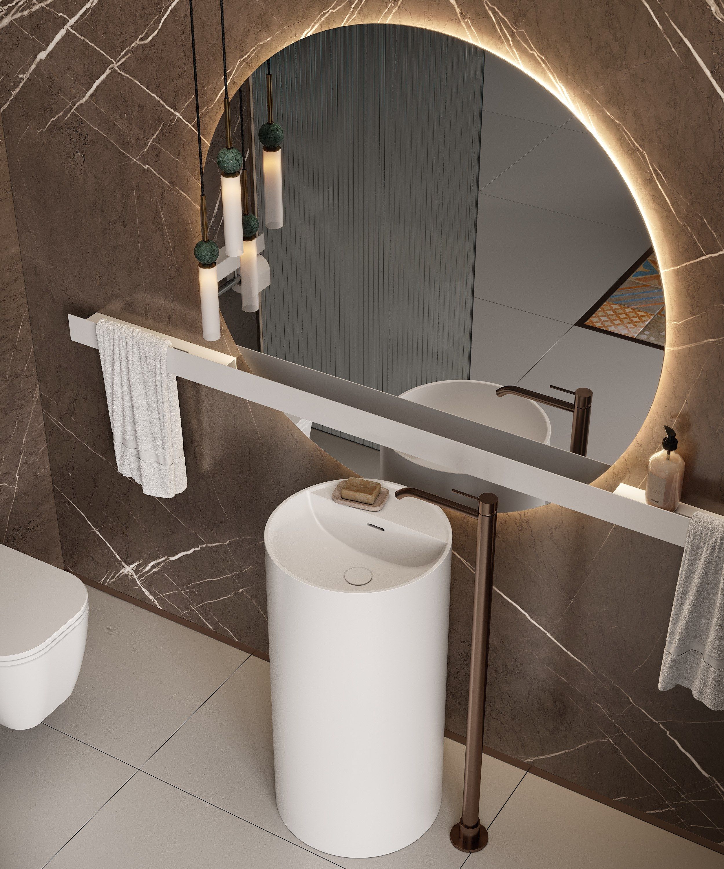 TOWER STEP washbasin By MOMA Design