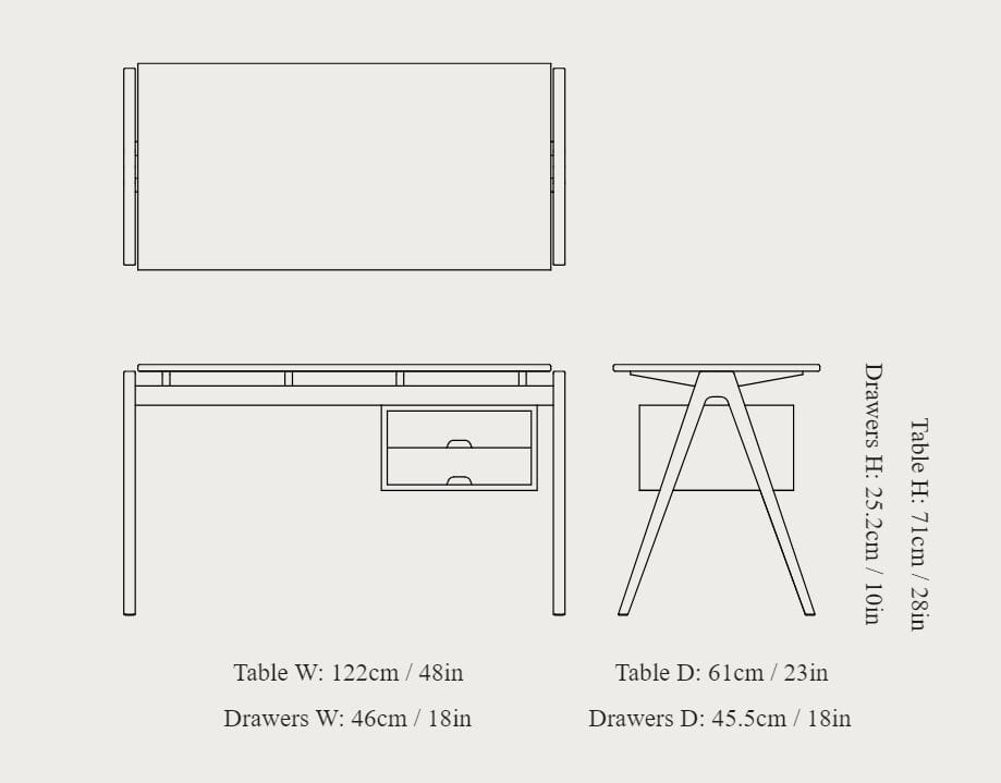 DAYSTACK RD3 Writing desk By &TRADITION