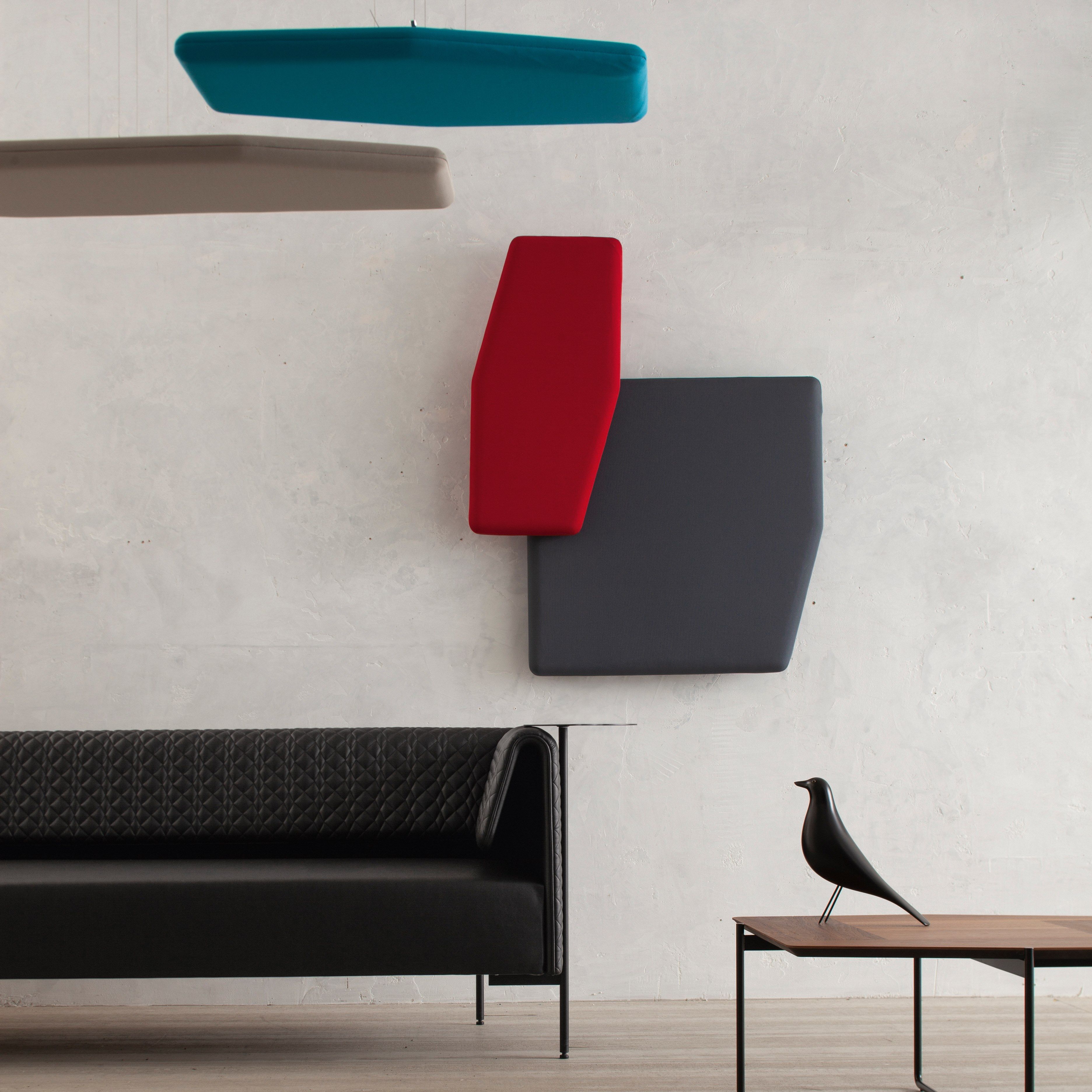 TRAMETES Fabric hanging acoustic panel By SKEMA design Franco Driusso