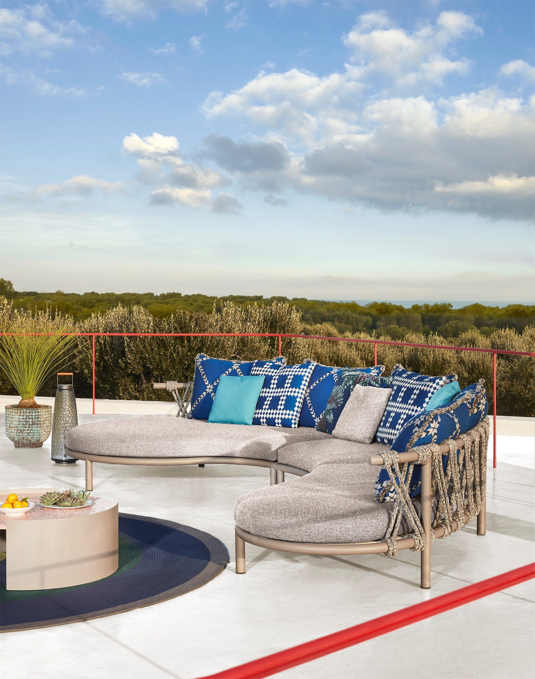 TRAMPOLINE Modular garden sofa Trampoline Collection By Cassina