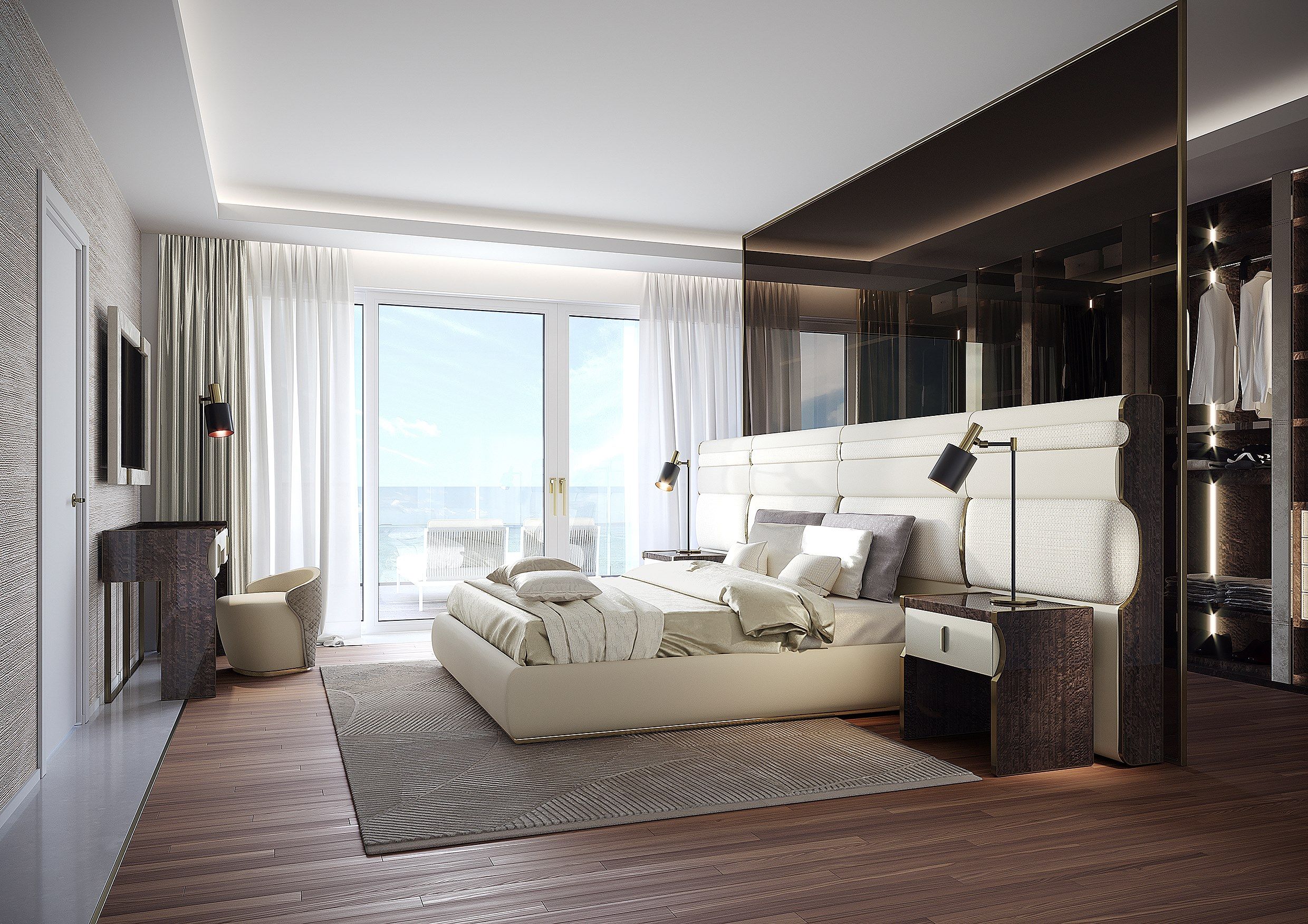 TRILOGY by Capital Collection - Comodino rettangolare in legno con cassetti - 3