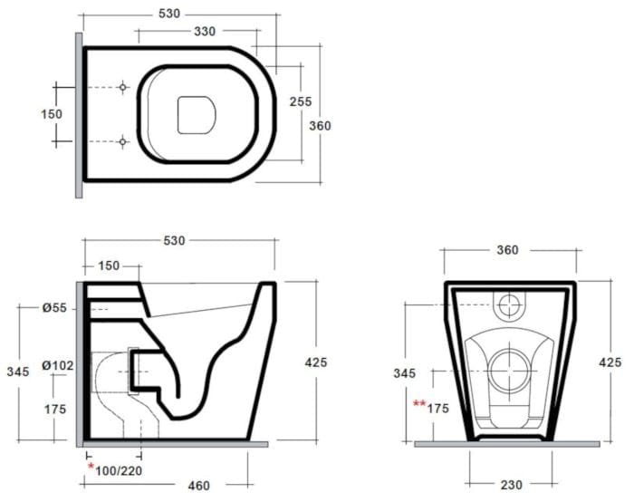 TUTTO EVO Rimless toilet Tutto evo Collection By Olympia Ceramica