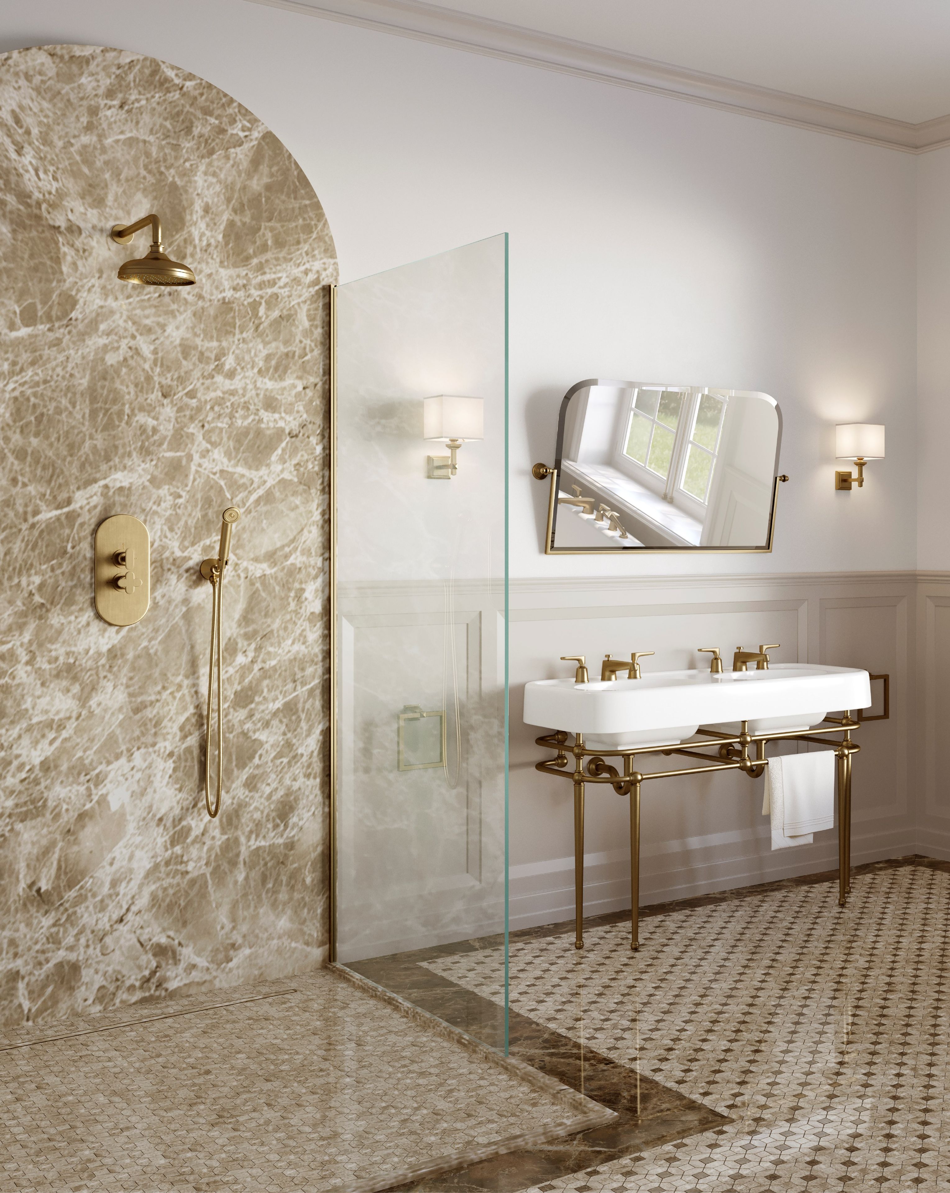 TWENTIES by Devon&Devon - Rubinetto per lavabo a 3 fori da piano - 10