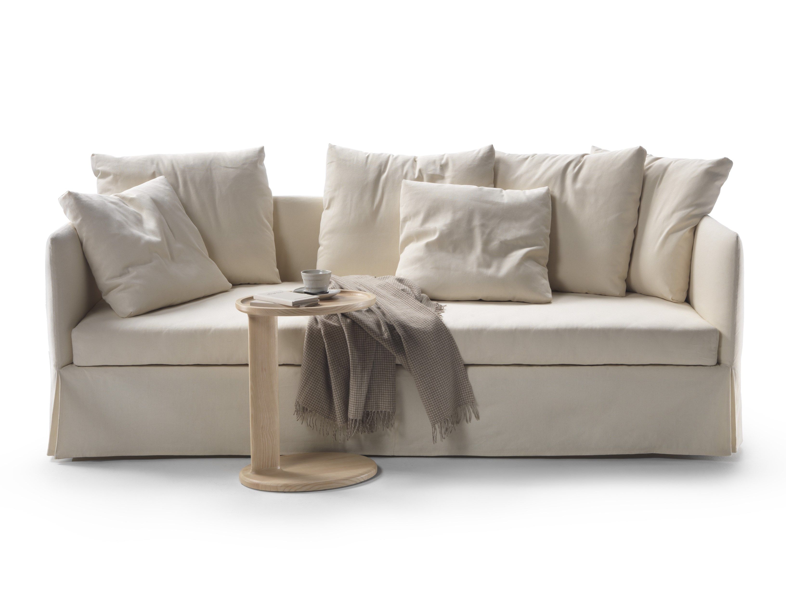 Fabric sofa bed with removable cover TWINS By Flexform design Giulio