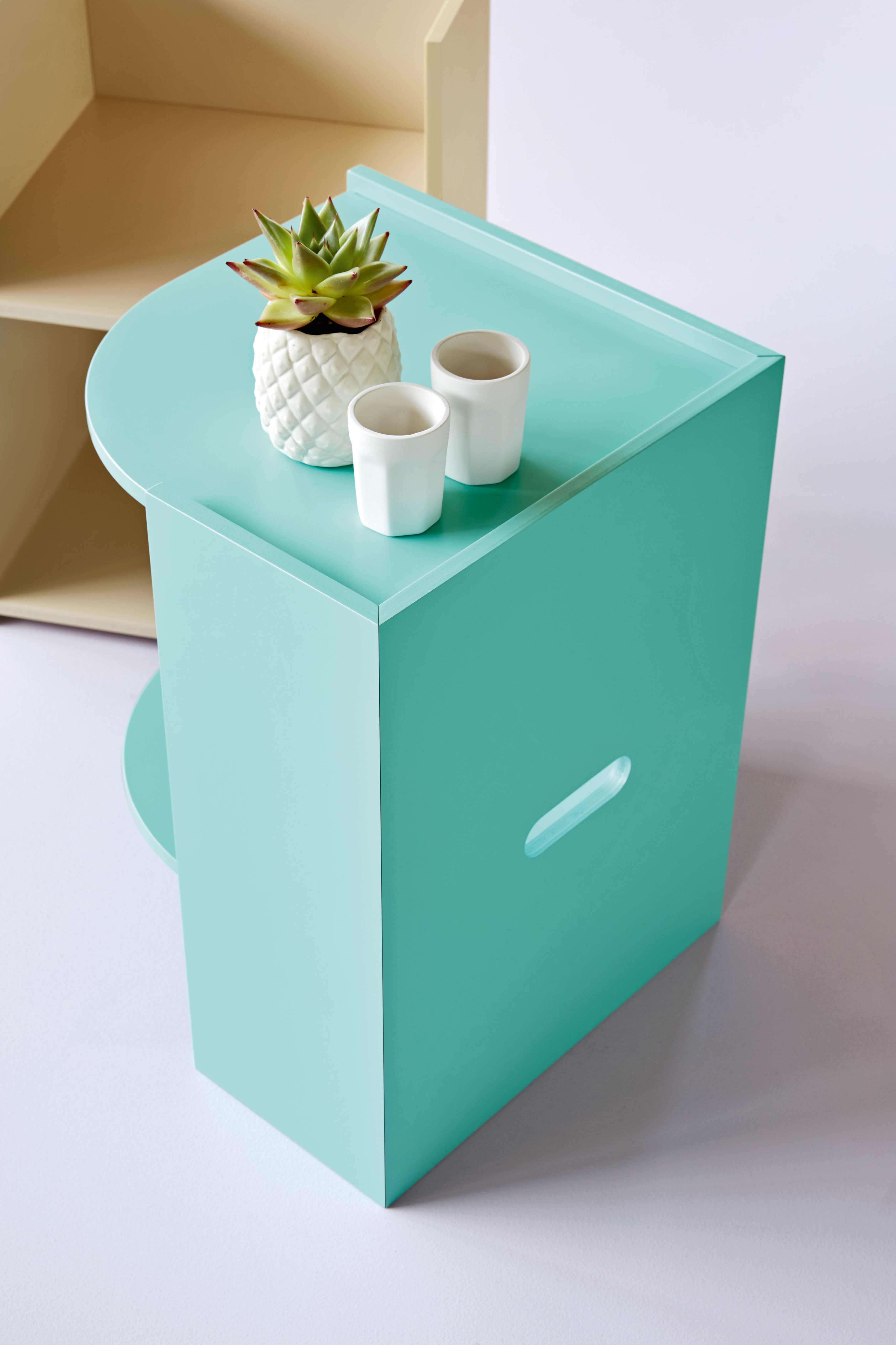 Wooden coffee table / bedside table TWINS By SCULPTURES JEUX design