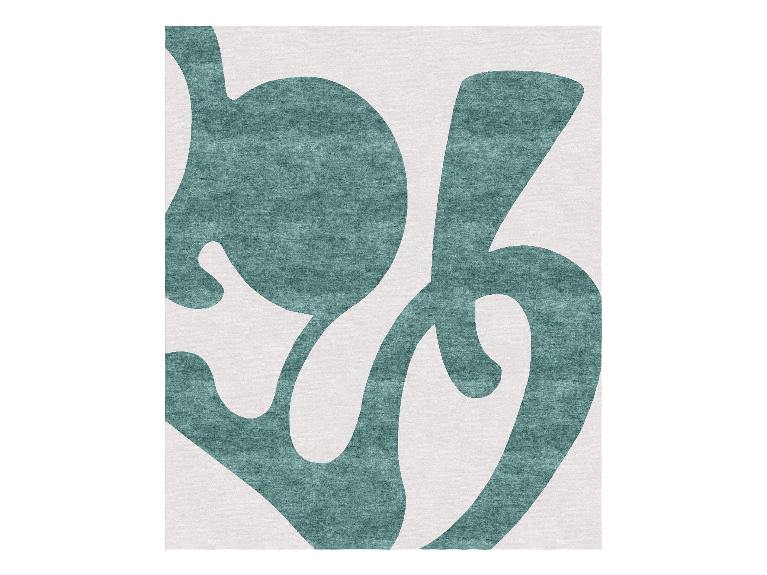 BARCELONA GREEN by Tapis Rouge - Tappeto fatto a mano rettangolare