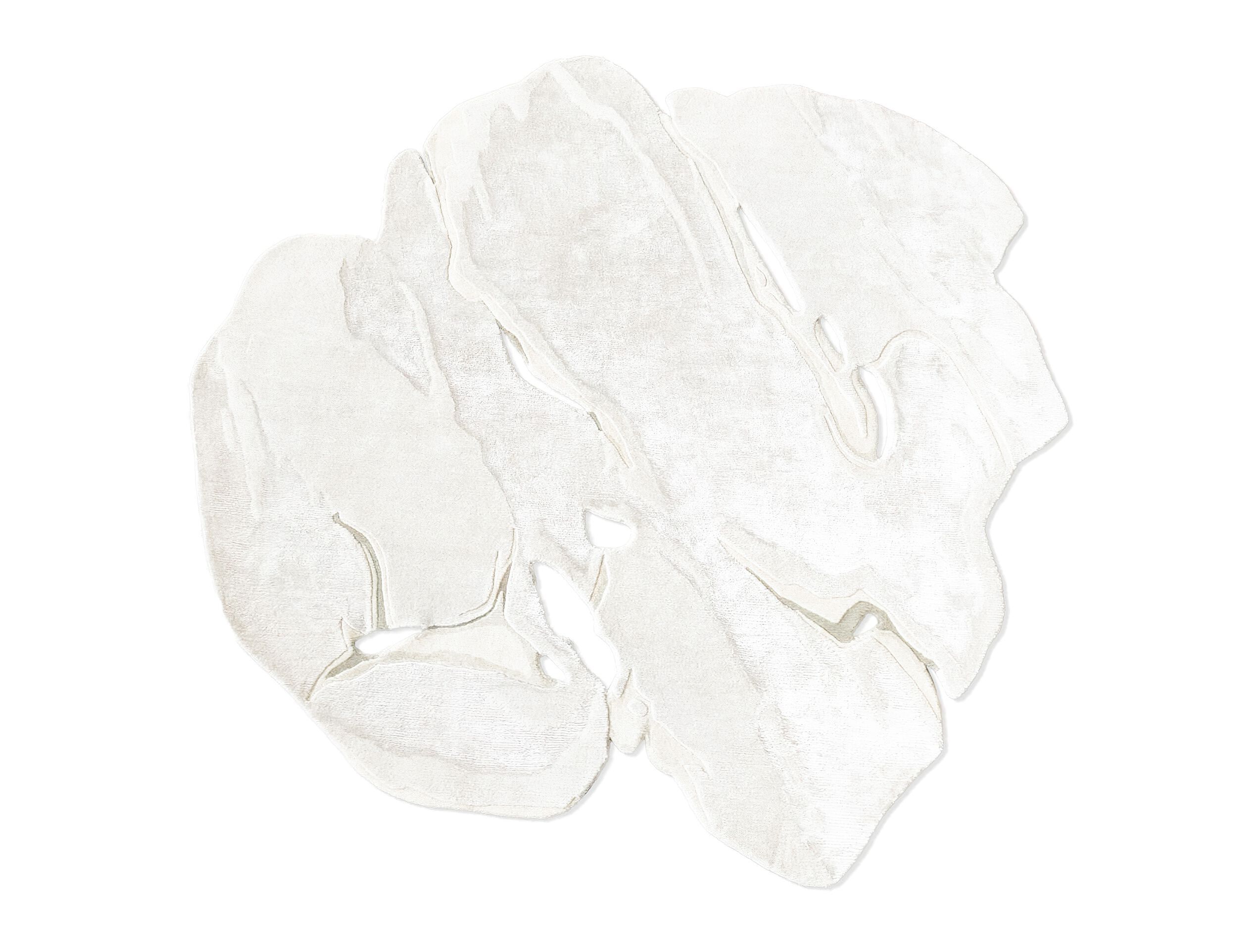 BIANCO by Tapis Rouge - Tappeto curvo fatto a mano