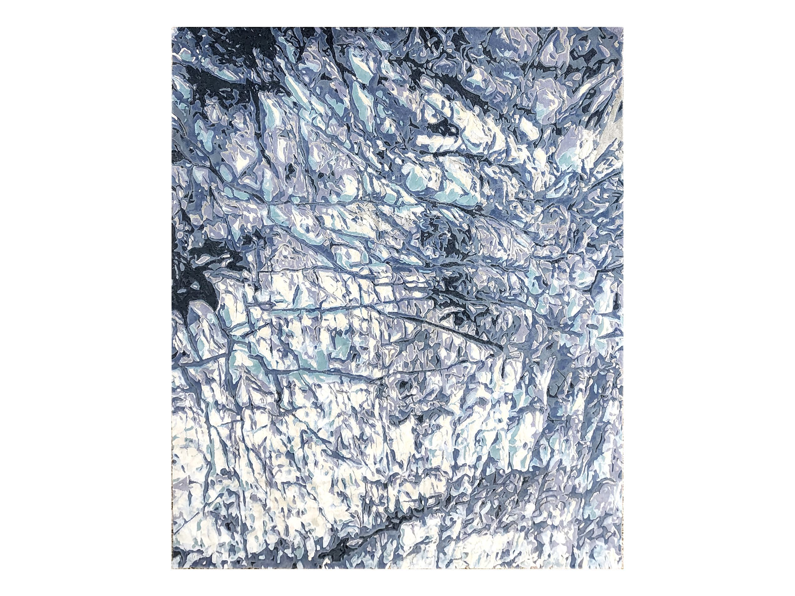 BLUE ICE GLACIER by Tapis Rouge - Tappeto rettangolare taftato a mano