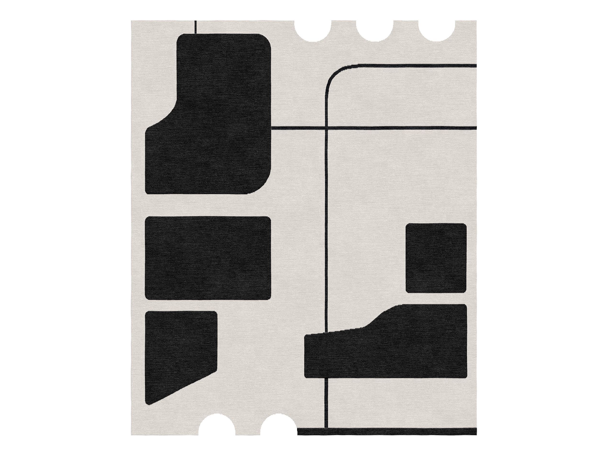 BORA BORA NIGHT by Tapis Rouge - Tappeto rettangolare fatto a mano in lana