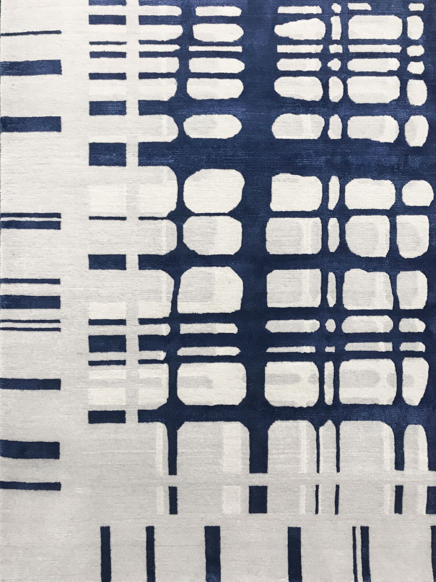 BROOKFIELD NAVY by Tapis Rouge - Tappeto rettangolare fatto a mano - 7