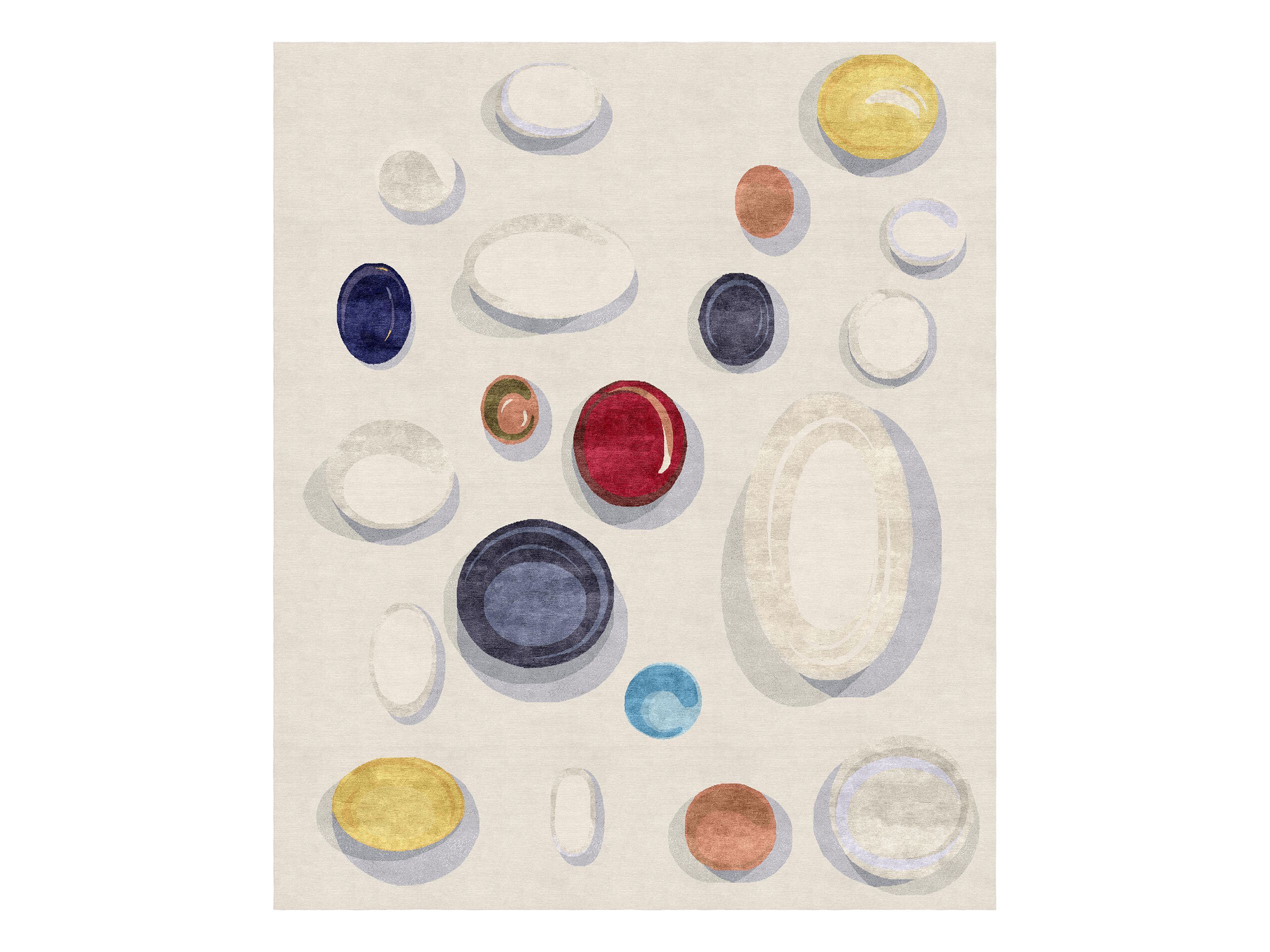 BUBBLES by Tapis Rouge - Tappeto rettangolare fatto a mano