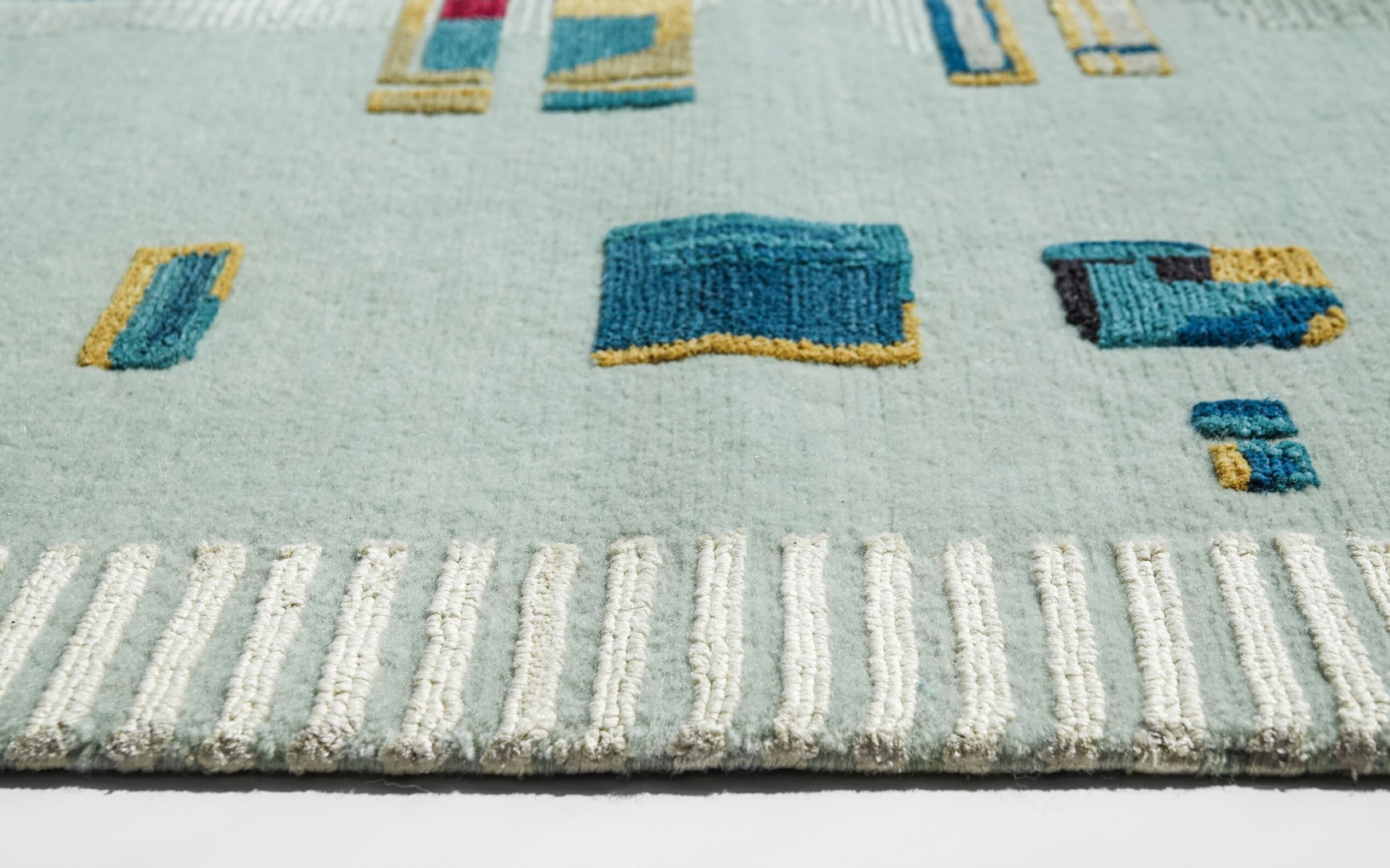 CAMARILLO BLEU IVOIRE by Tapis Rouge - Tappeto rettangolare fatto a mano - 3