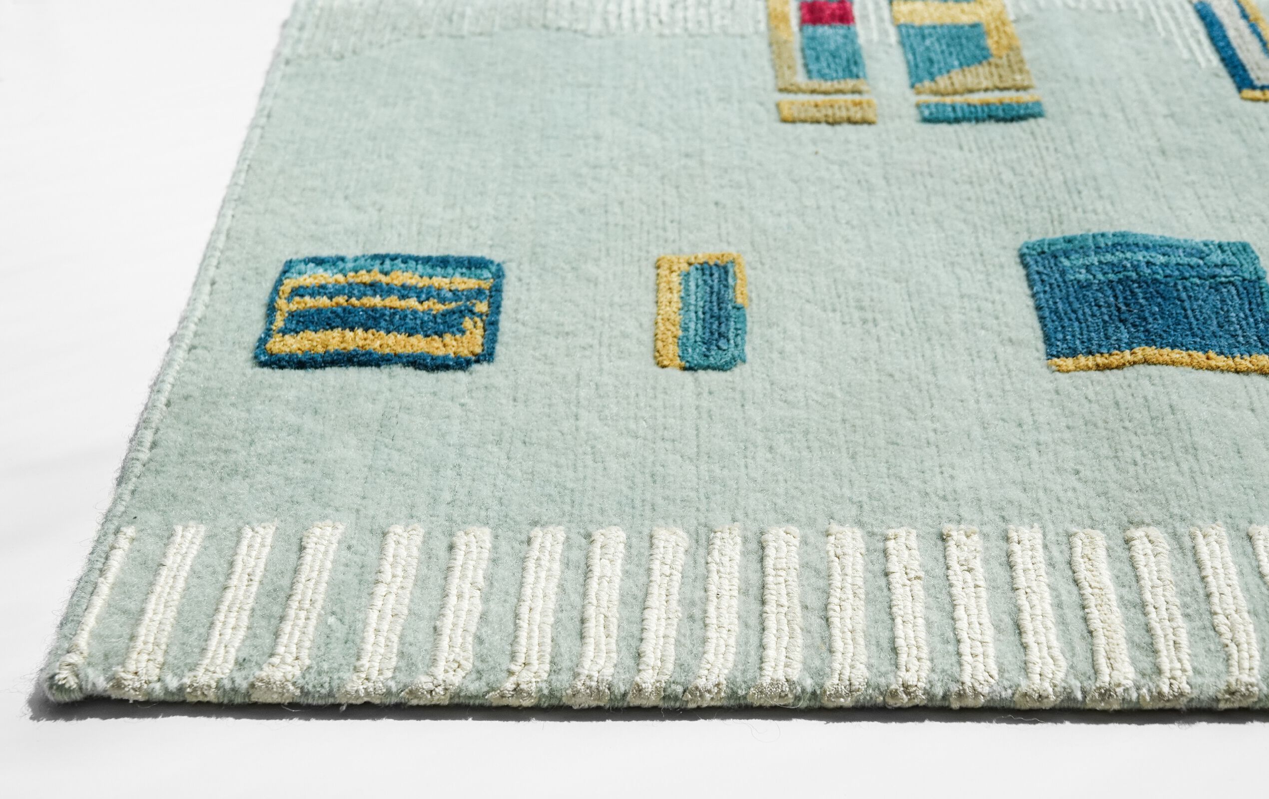 CAMARILLO BLEU IVOIRE by Tapis Rouge - Tappeto rettangolare fatto a mano - 5