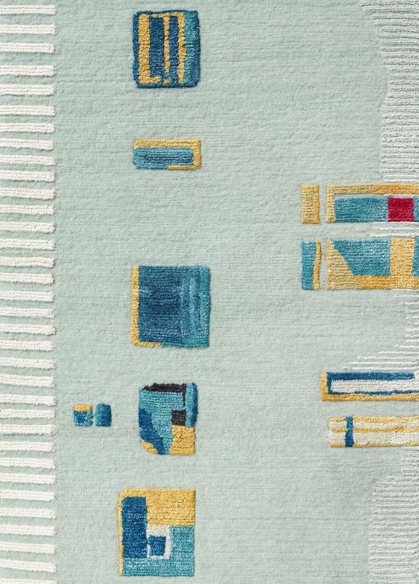 CAMARILLO BLEU IVOIRE by Tapis Rouge - Tappeto rettangolare fatto a mano - 4