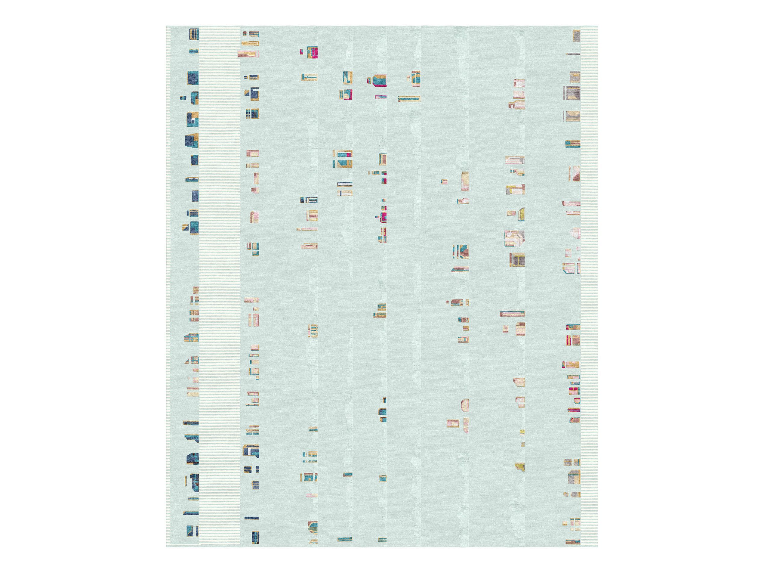 CAMARILLO BLEU IVOIRE by Tapis Rouge - Tappeto rettangolare fatto a mano