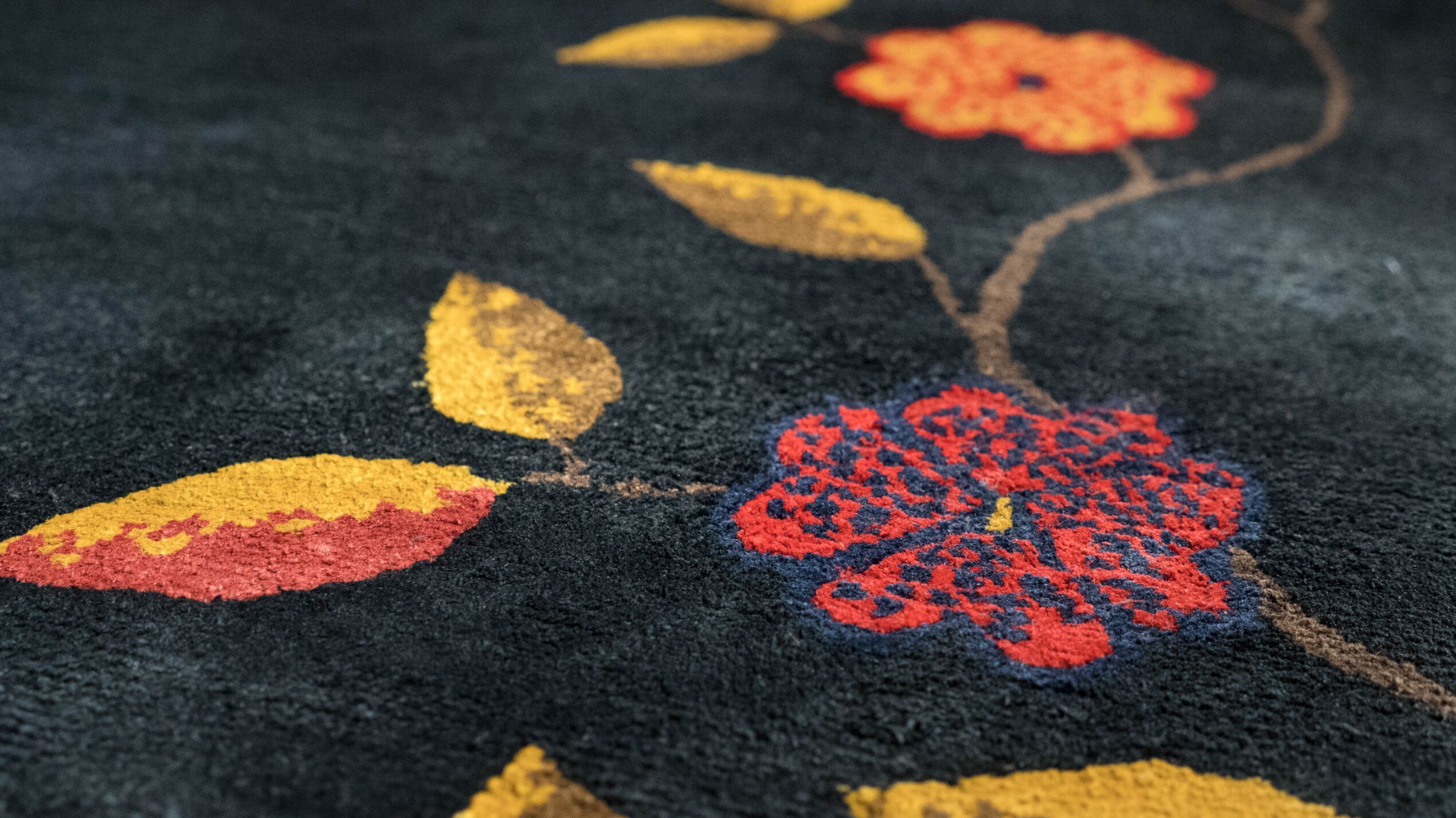 CHINESE PHEONIX ANTIQUE INDIGO by Tapis Rouge - Tappeto rettangolare fatto a mano - 2