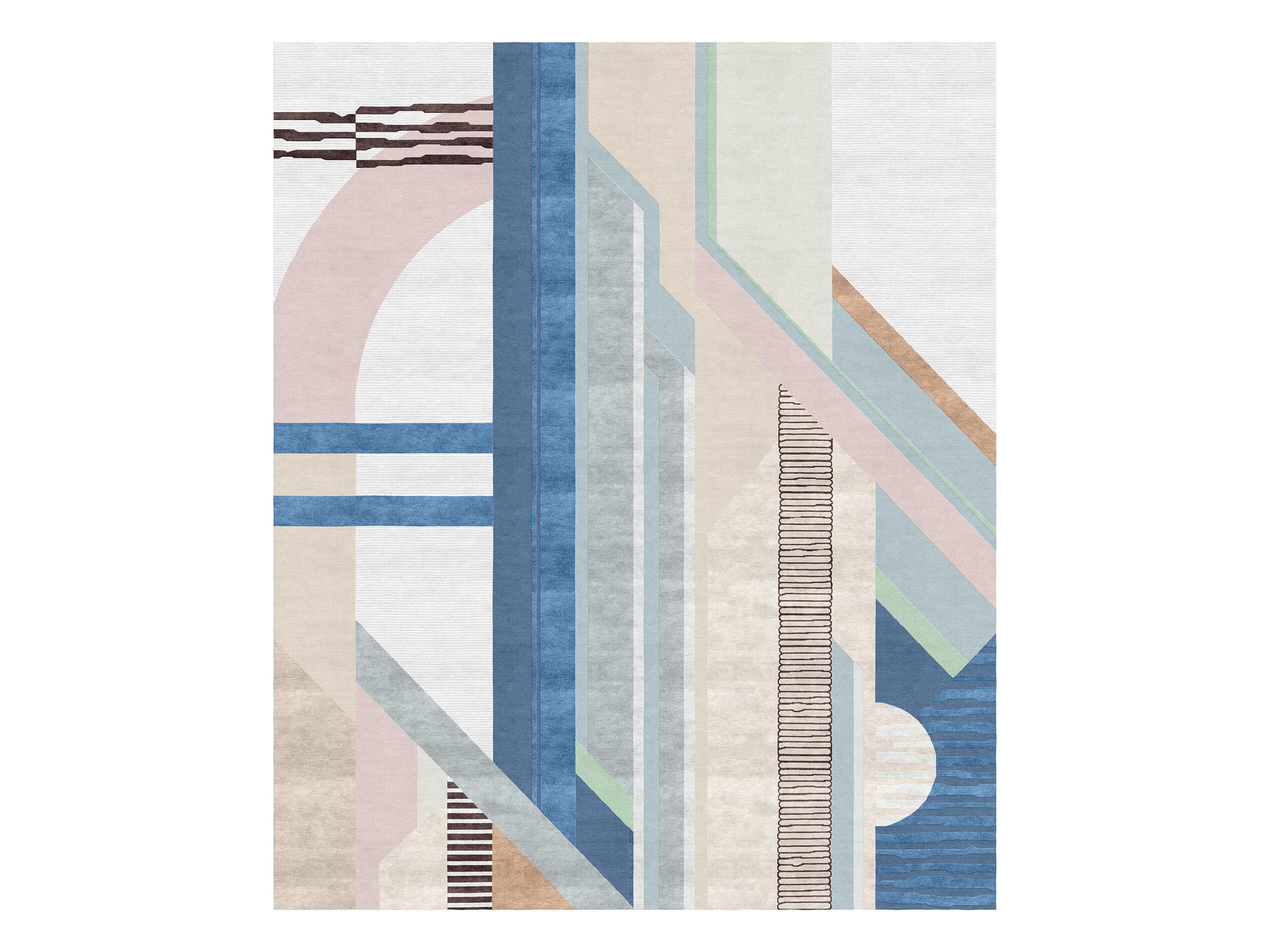 COMPOSITION VIII by Tapis Rouge - Tappeto rettangolare fatto a mano