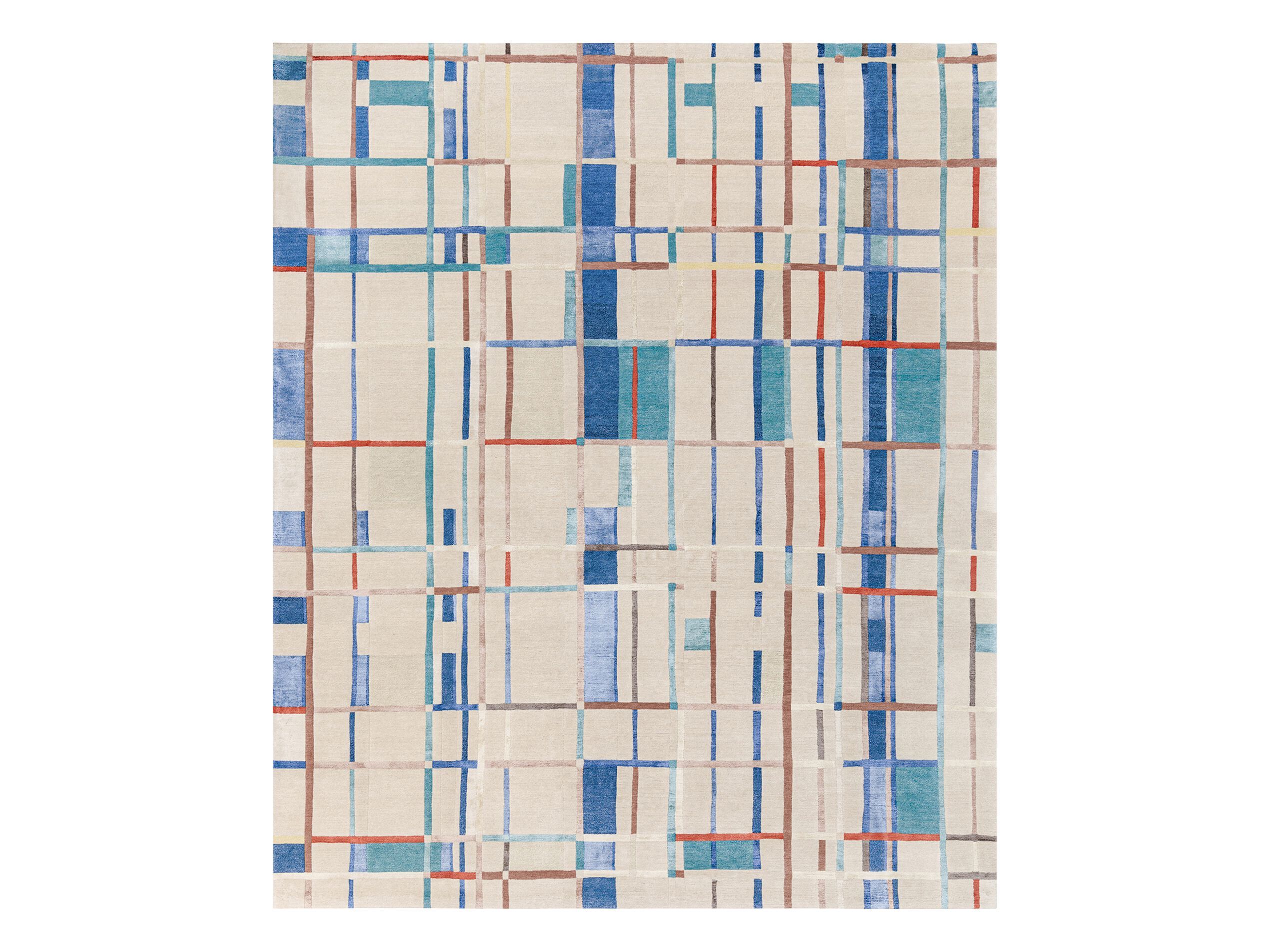 COMPOSITION VI by Tapis Rouge - Tappeto rettangolare fatto a mano