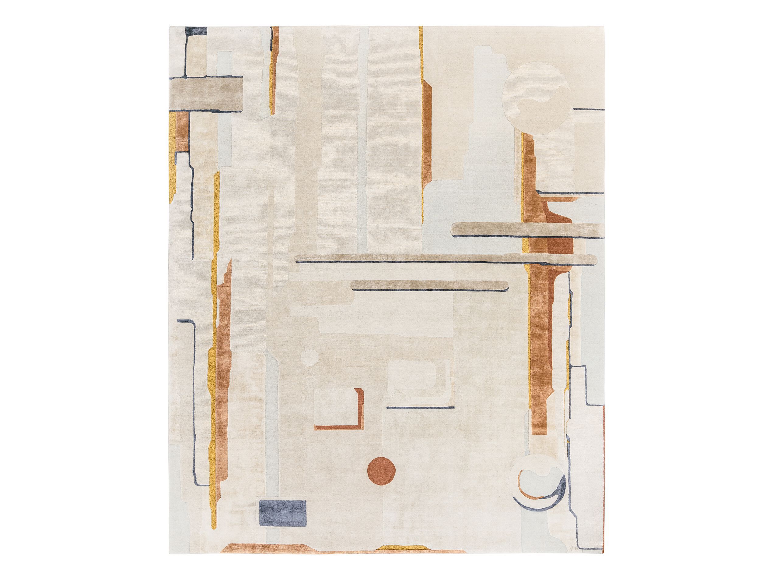 COMPOSITION V by Tapis Rouge - Tappeto rettangolare fatto a mano