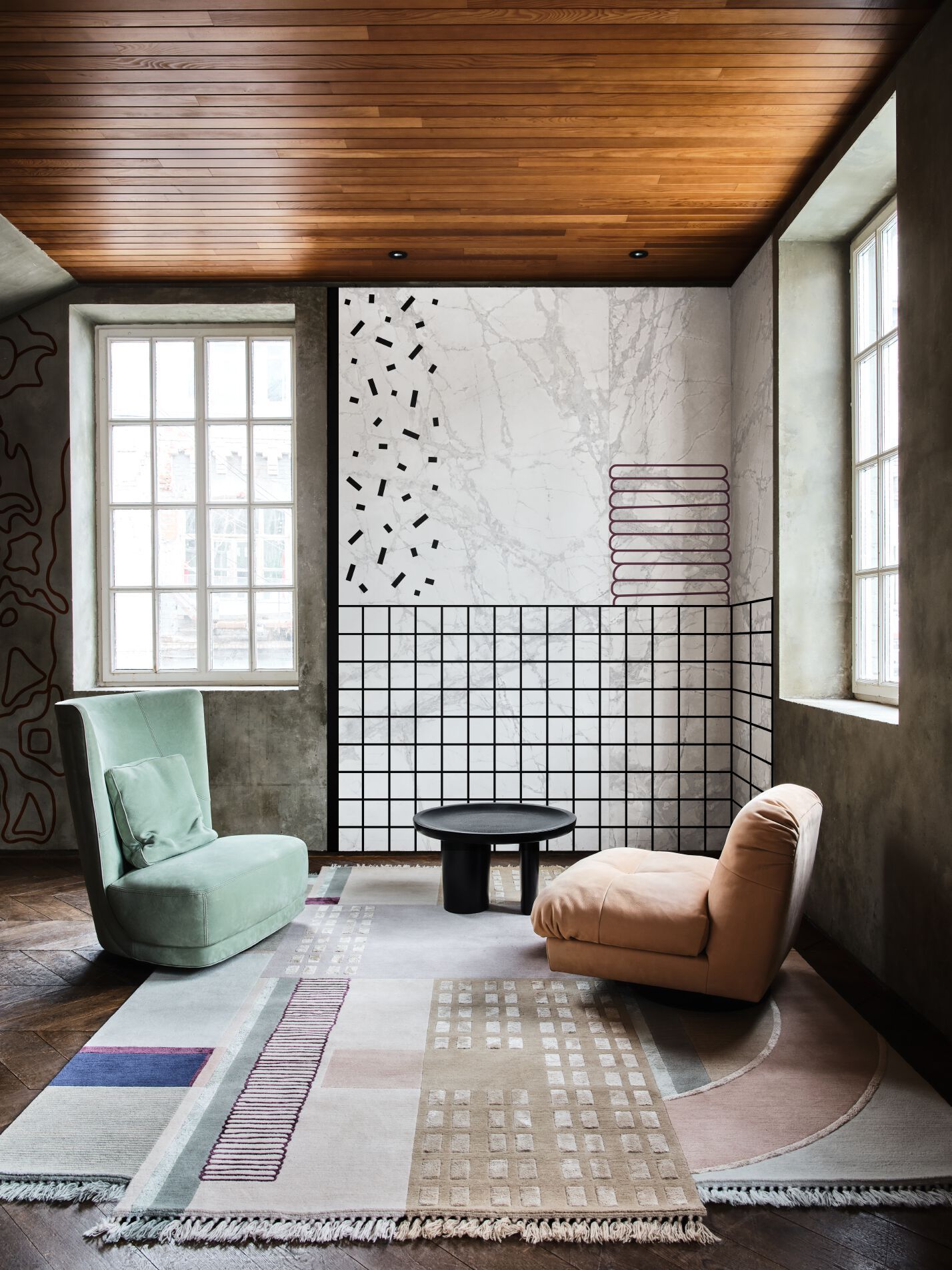COMPOSITION XVIII by Tapis Rouge - Tappeto rettangolare fatto a mano - 13
